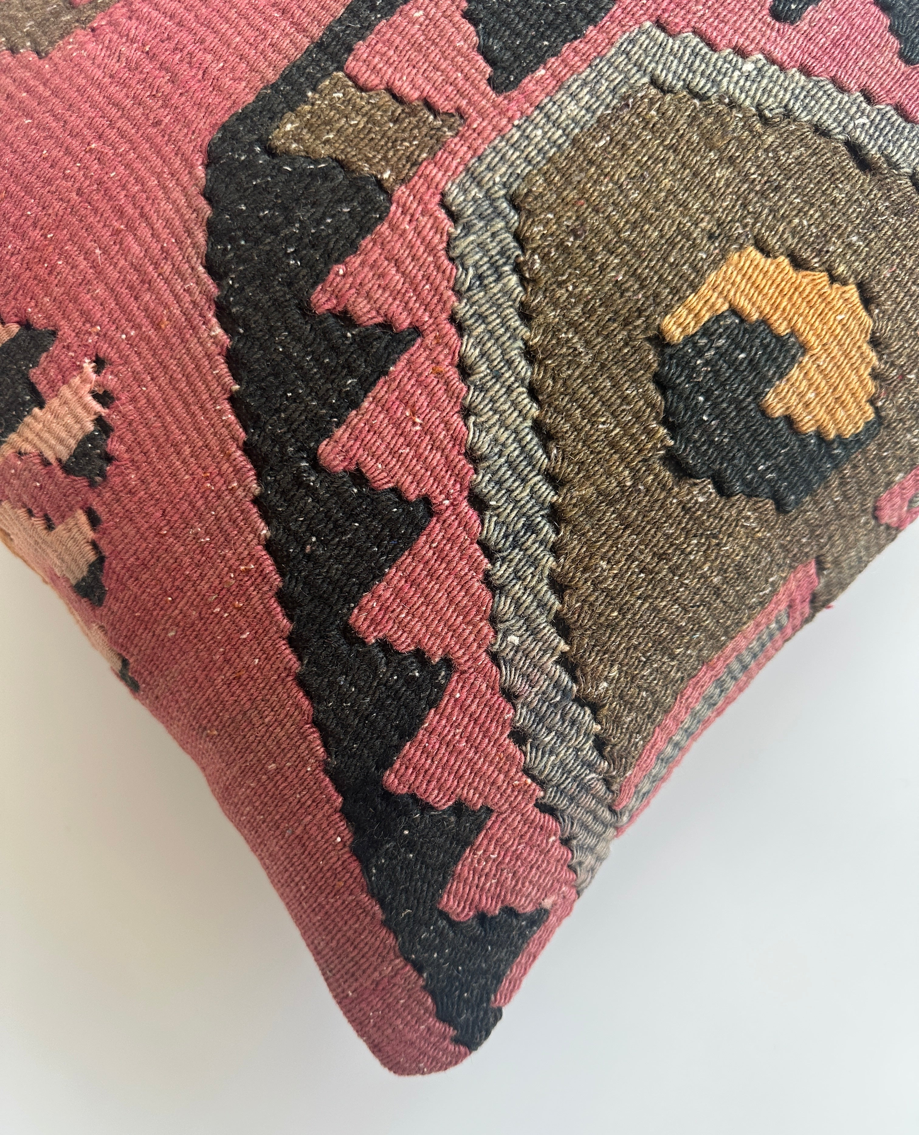 Handmade Turkish Cushion Cover 16''x16'' / 40x40 CM