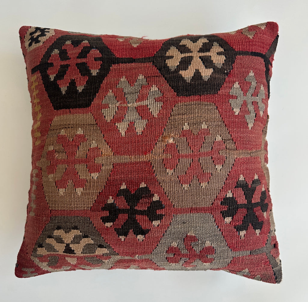 Handmade Turkish Cushion Cover 16''x16'' / 42x42 CM