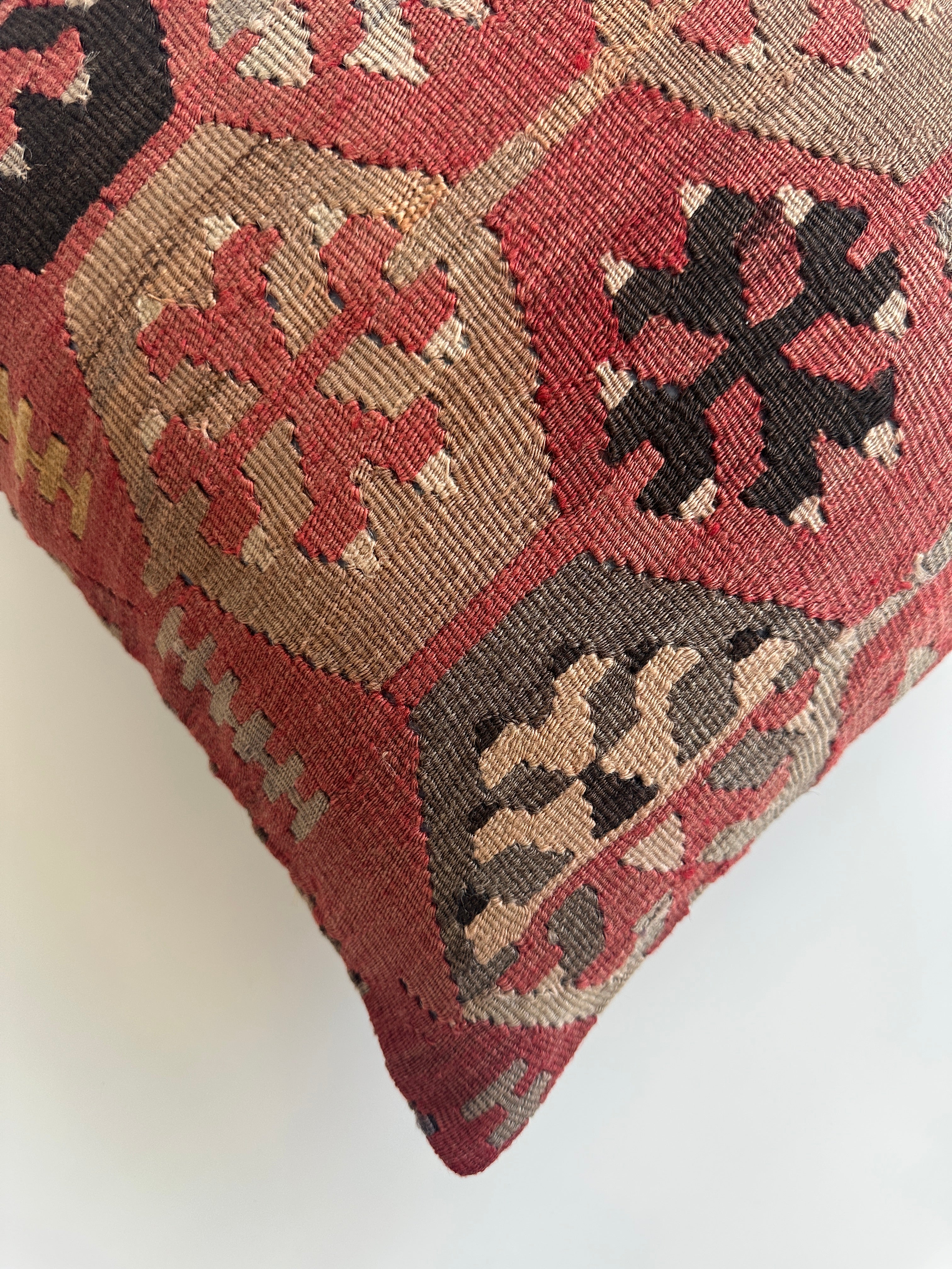Handmade Turkish Cushion Cover 16''x16'' / 42x42 CM
