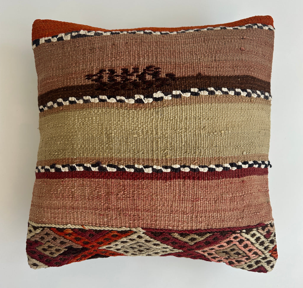 Handmade Turkish Cushion Cover 16''x16'' / 40x40 CM