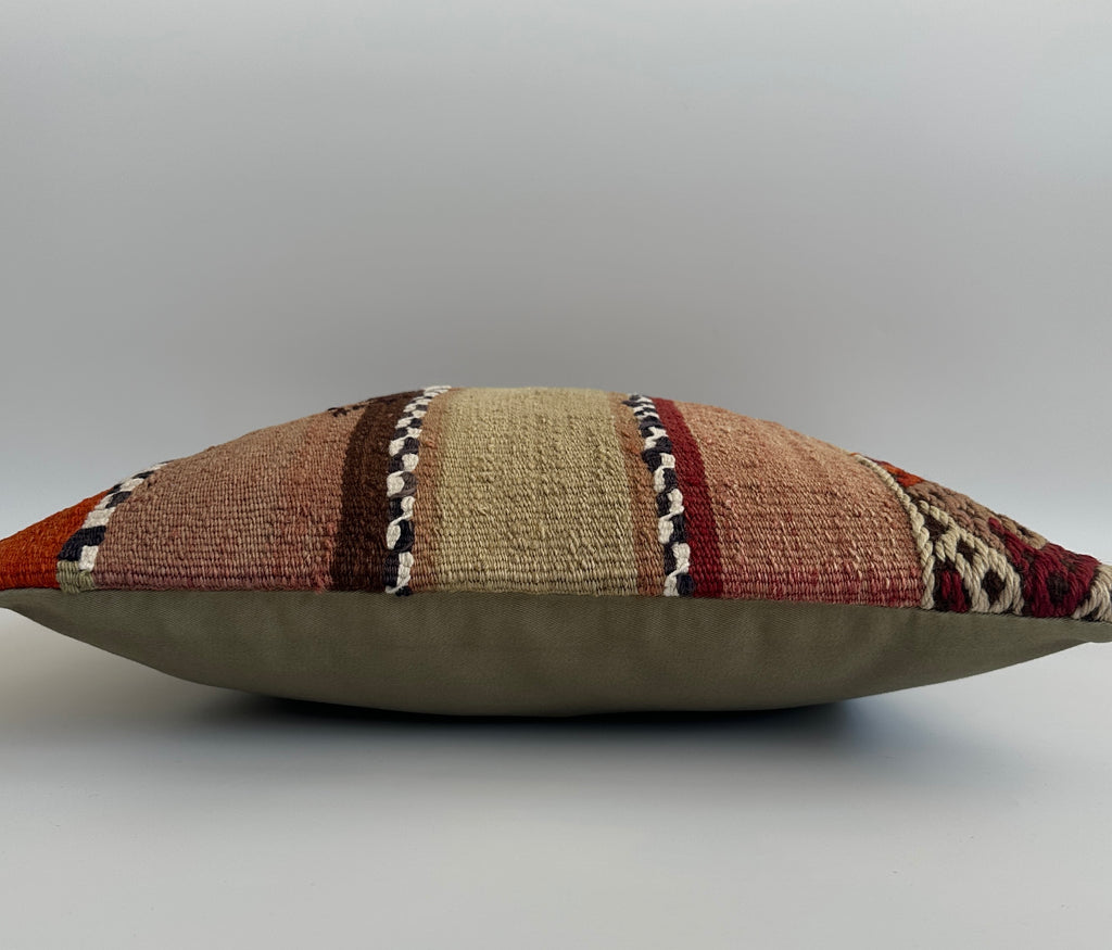 Handmade Turkish Cushion Cover 16''x16'' / 40x40 CM