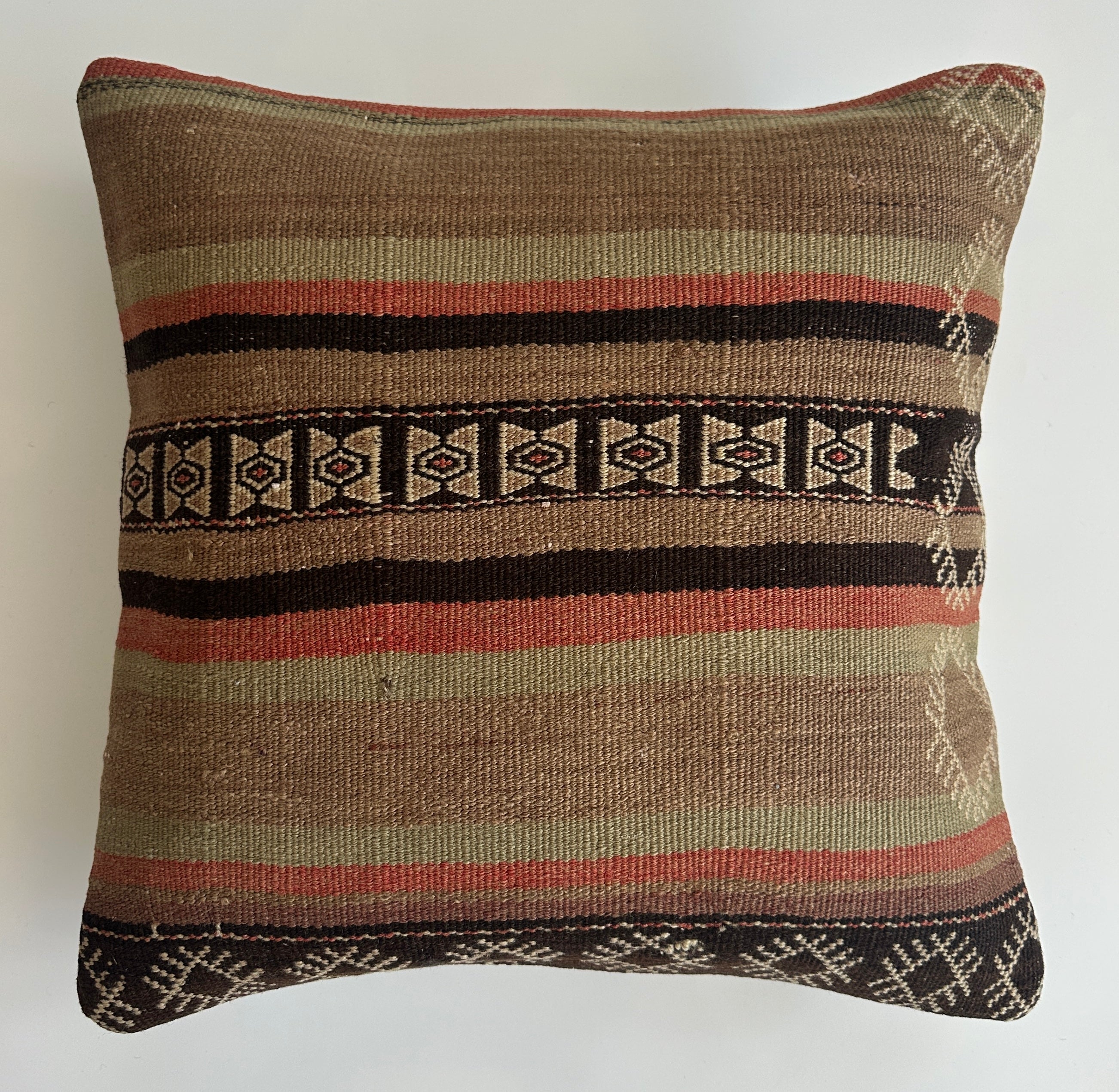 Handmade Turkish Cushion Cover 16''x16'' / 41x41 CM