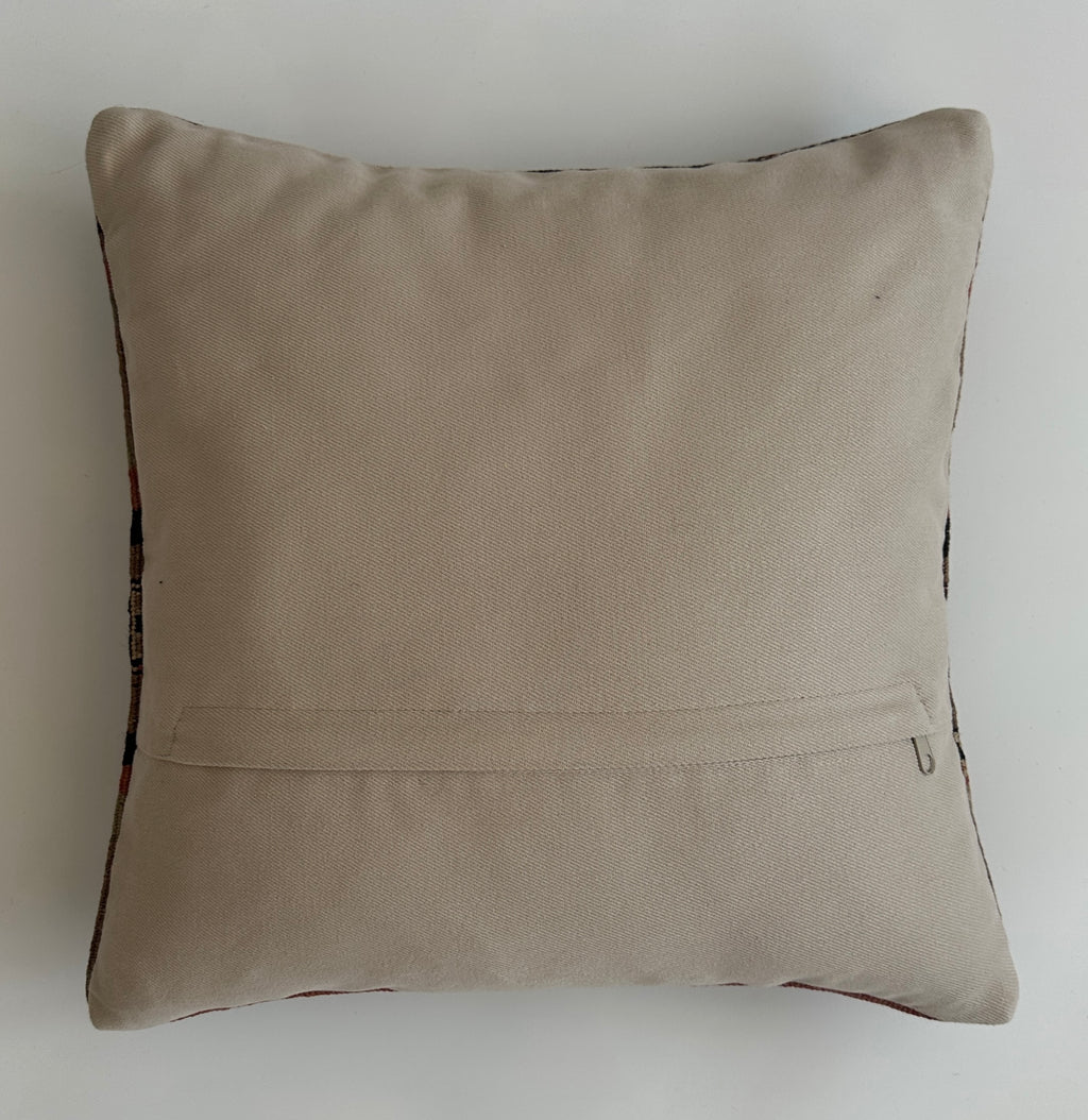 Handmade Turkish Cushion Cover 16''x16'' / 41x41 CM