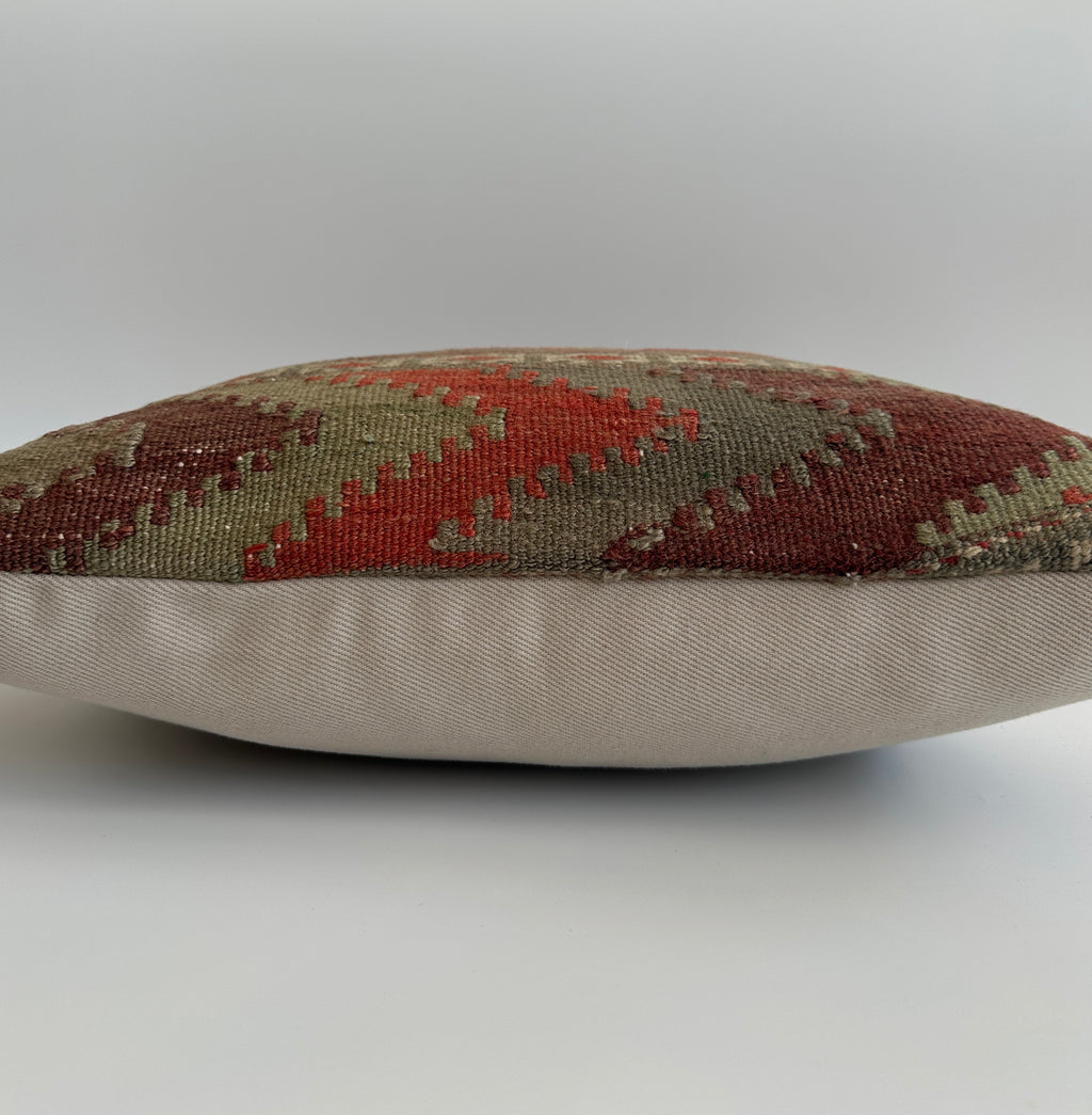 Handmade Turkish Cushion Cover 16''x16'' / 41x41 CM