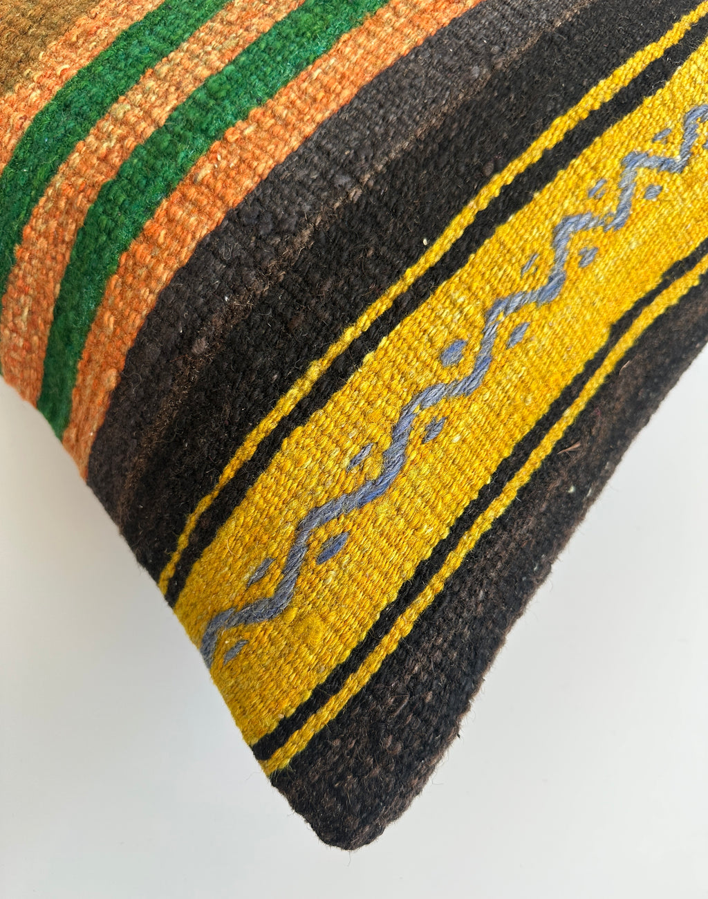 Handmade Multicolour Turkish Cushion Cover 16''x16'' / 40x40 CM