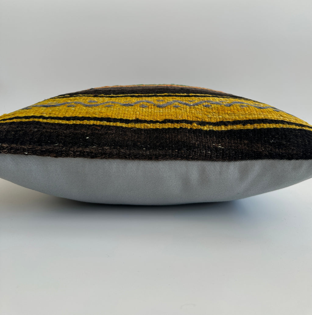 Handmade Multicolour Turkish Cushion Cover 16''x16'' / 40x40 CM