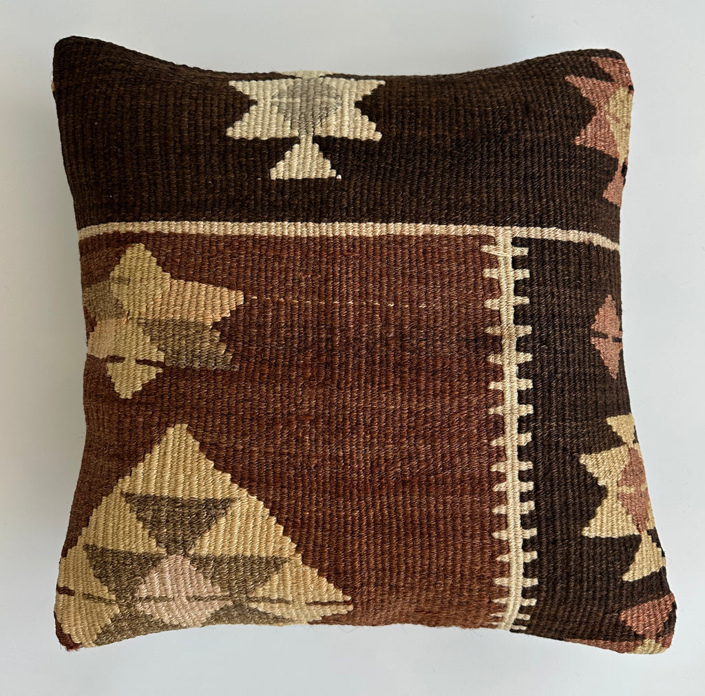 Handmade Turkish Cushion Cover 16''x16'' / 41x41 CM