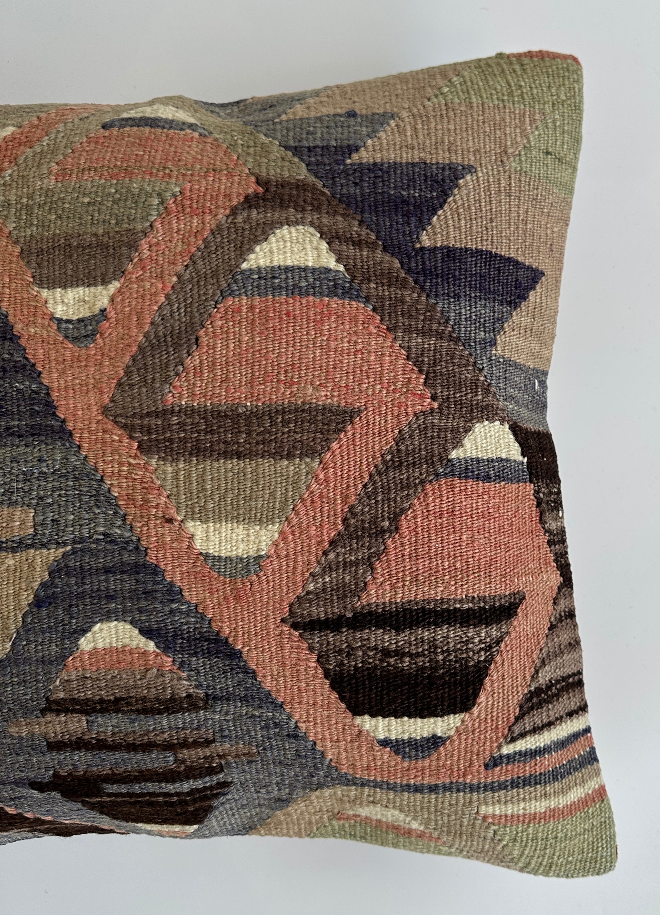 Handmade Turkish Cushion Cover 16''x16'' / 41x41 CM