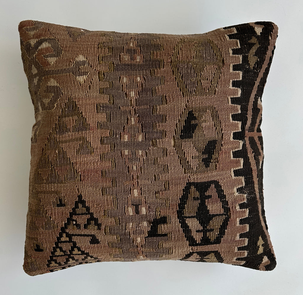 Handmade Turkish Cushion Cover 16''x16'' / 41x40 CM