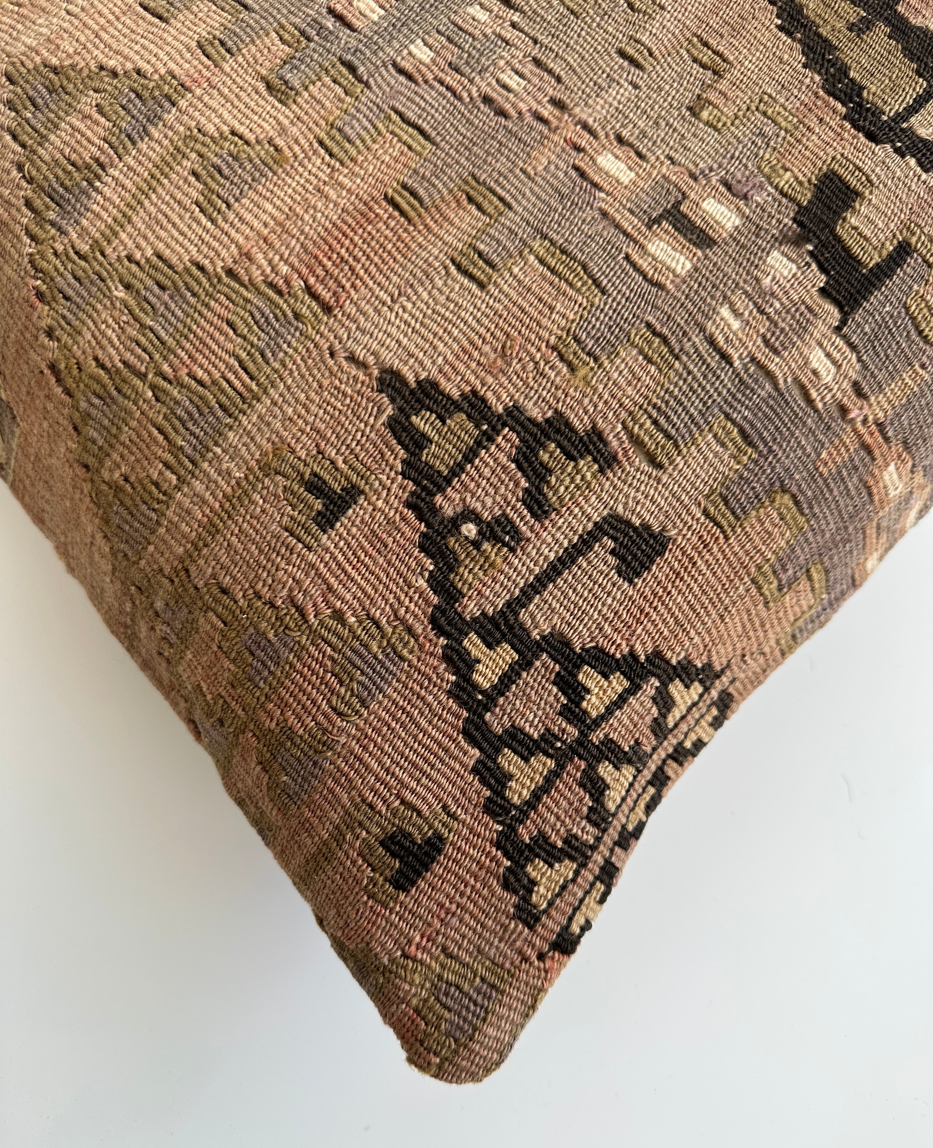 Handmade Turkish Cushion Cover 16''x16'' / 41x40 CM