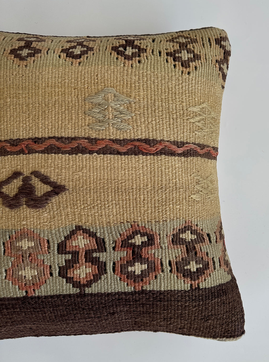 Handmade Turkish Cushion Cover 16''x16'' / 40x39 CM