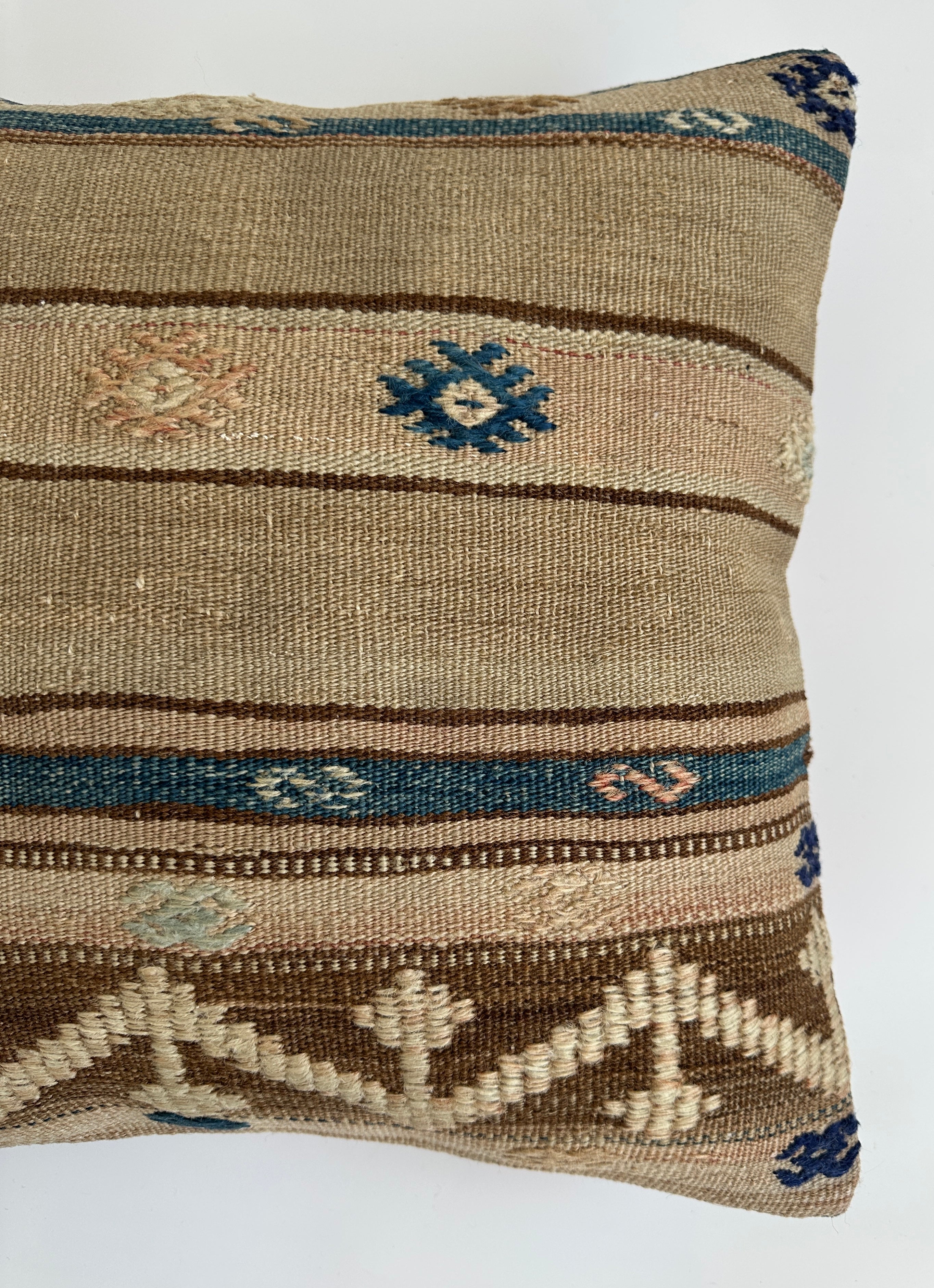 Handmade Multicolour Turkish Cushion Cover 16''x16'' / 42x41 CM