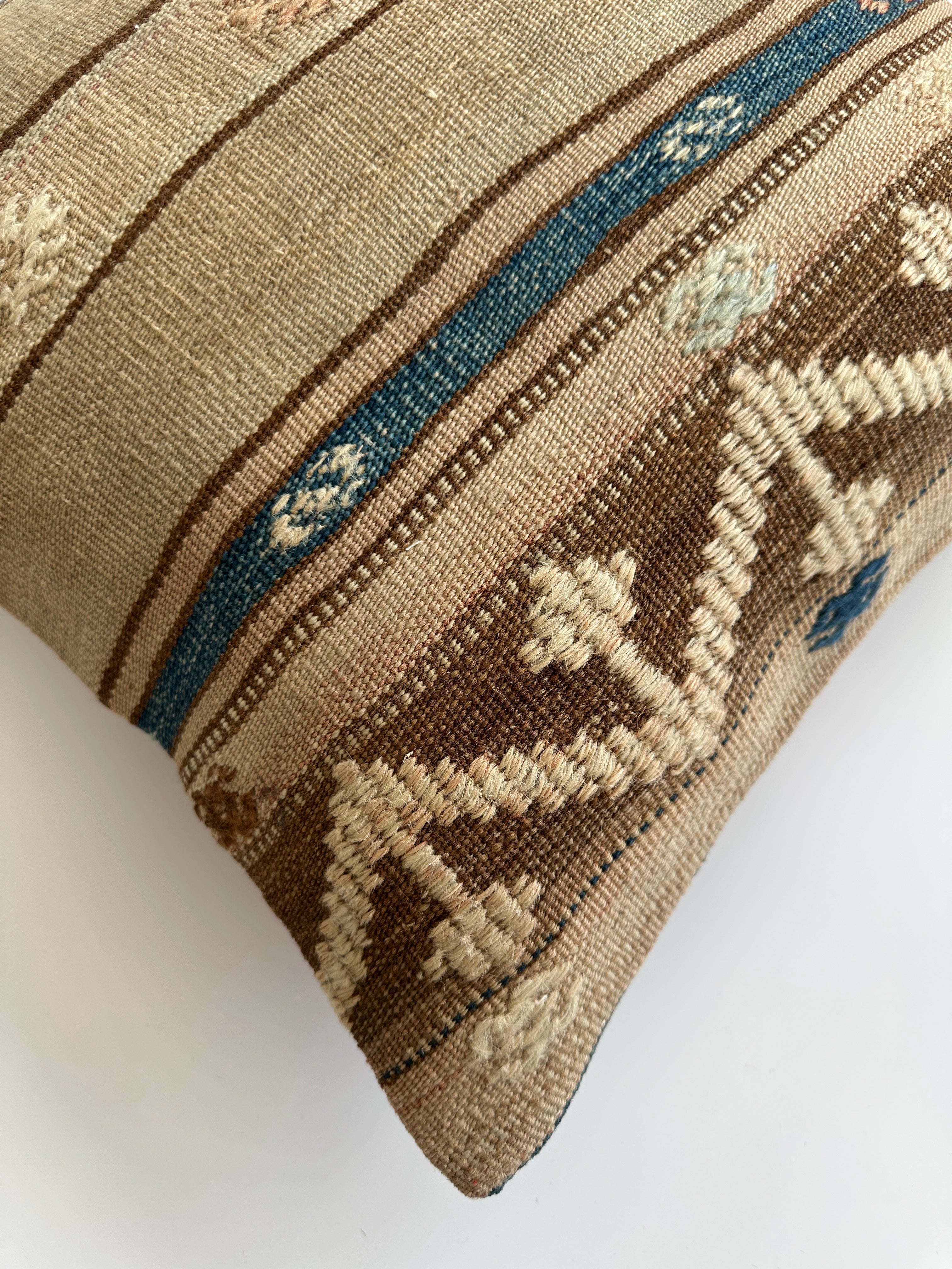 Handmade Multicolour Turkish Cushion Cover 16''x16'' / 42x41 CM