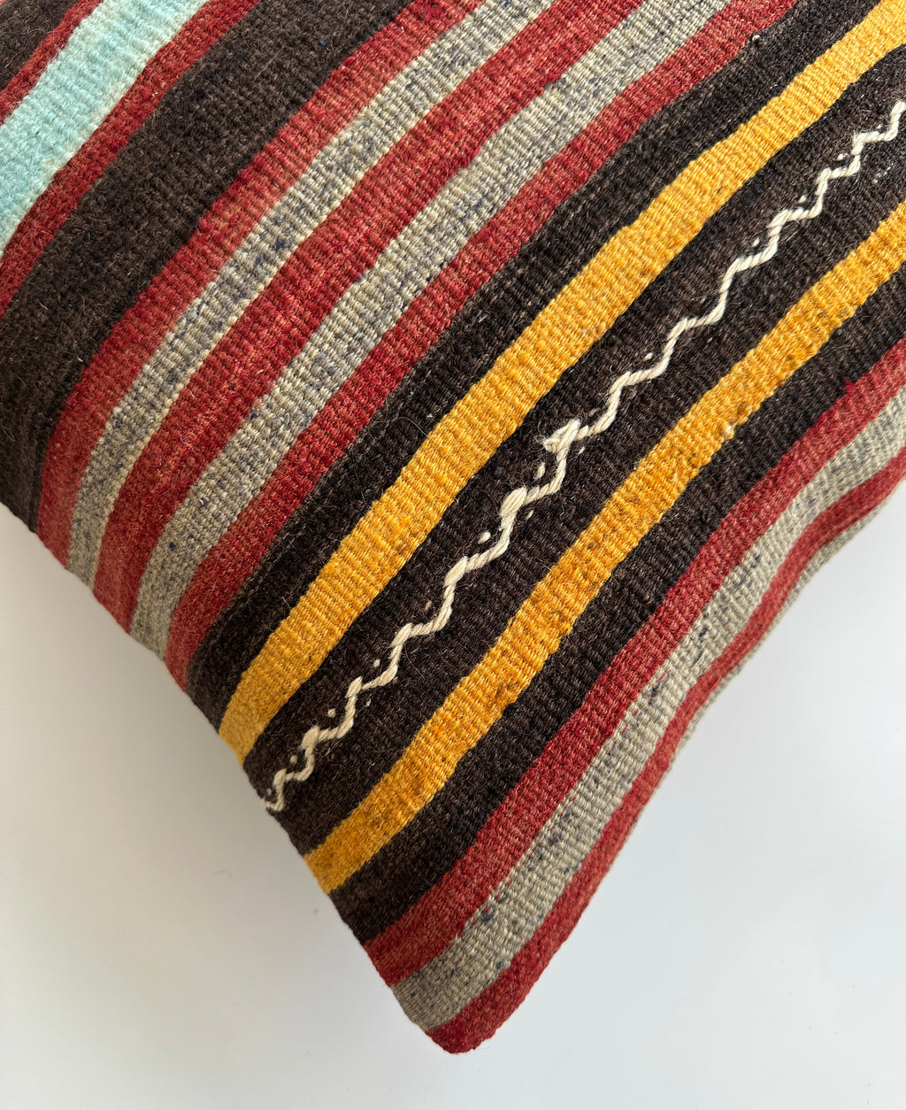 Handmade Multicolour Turkish Cushion Cover 16''x16'' / 40x40 CM