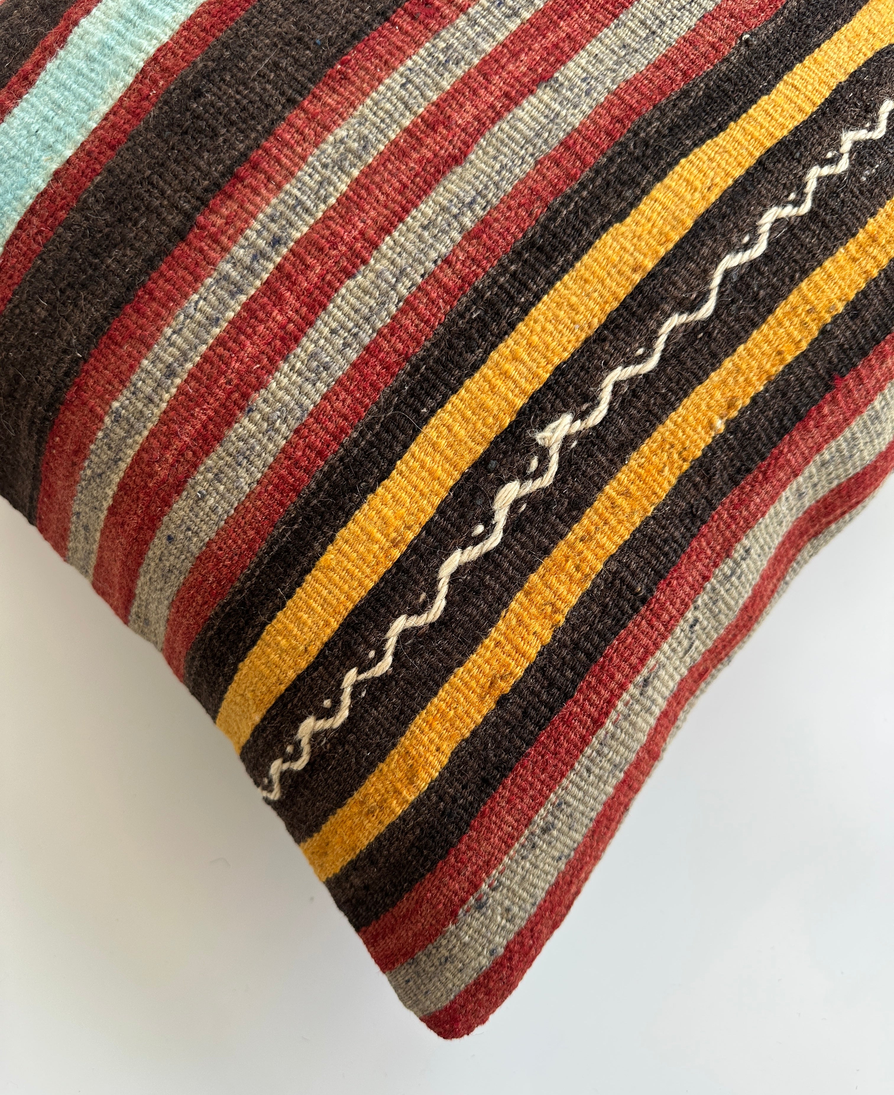 Handmade Multicolour Turkish Cushion Cover 16''x16'' / 40x40 CM