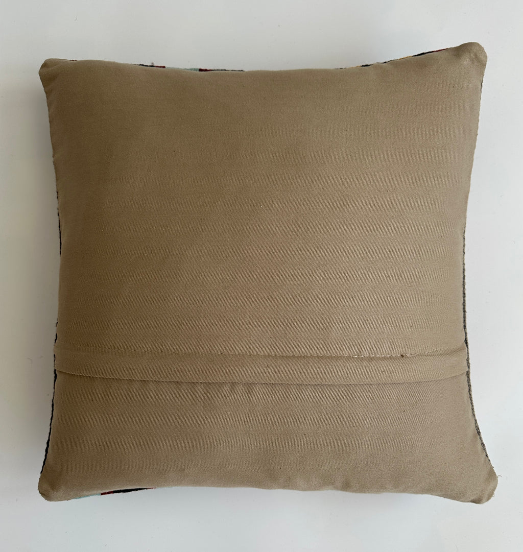 Handmade Multicolour Turkish Cushion Cover 16''x16'' / 40x40 CM