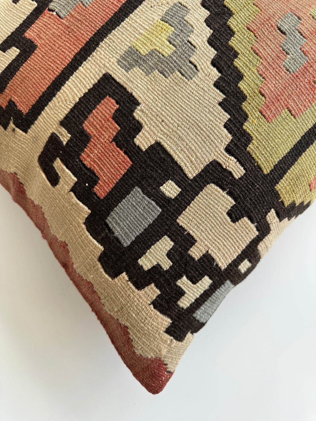 Handmade Turkish Cushion Cover 16''x16'' / 40x39 CM