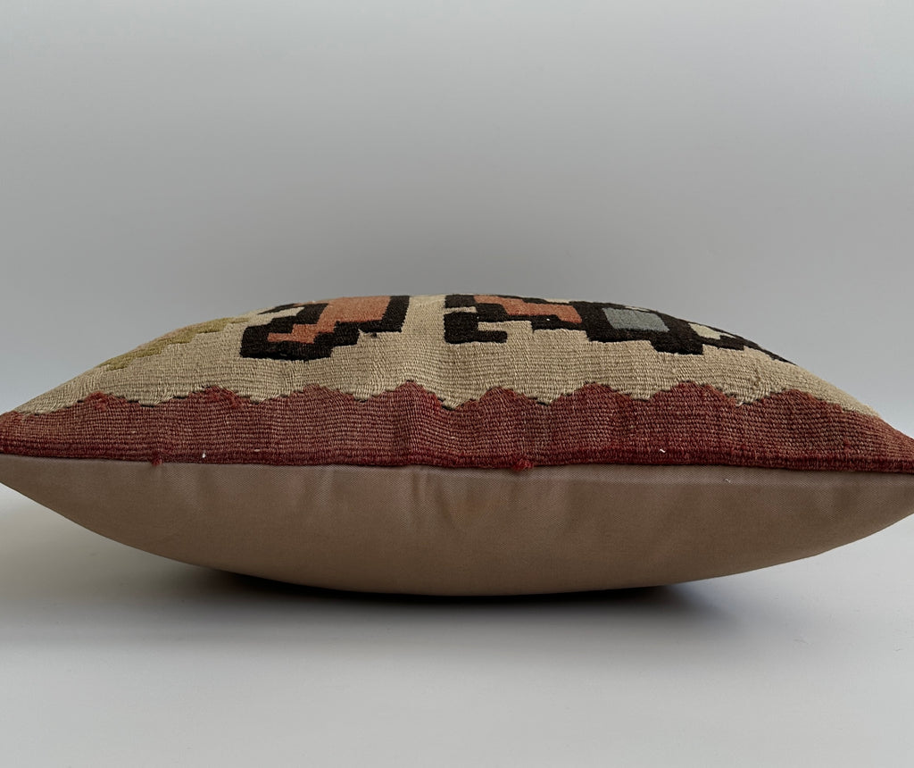 Handmade Turkish Cushion Cover 16''x16'' / 40x39 CM