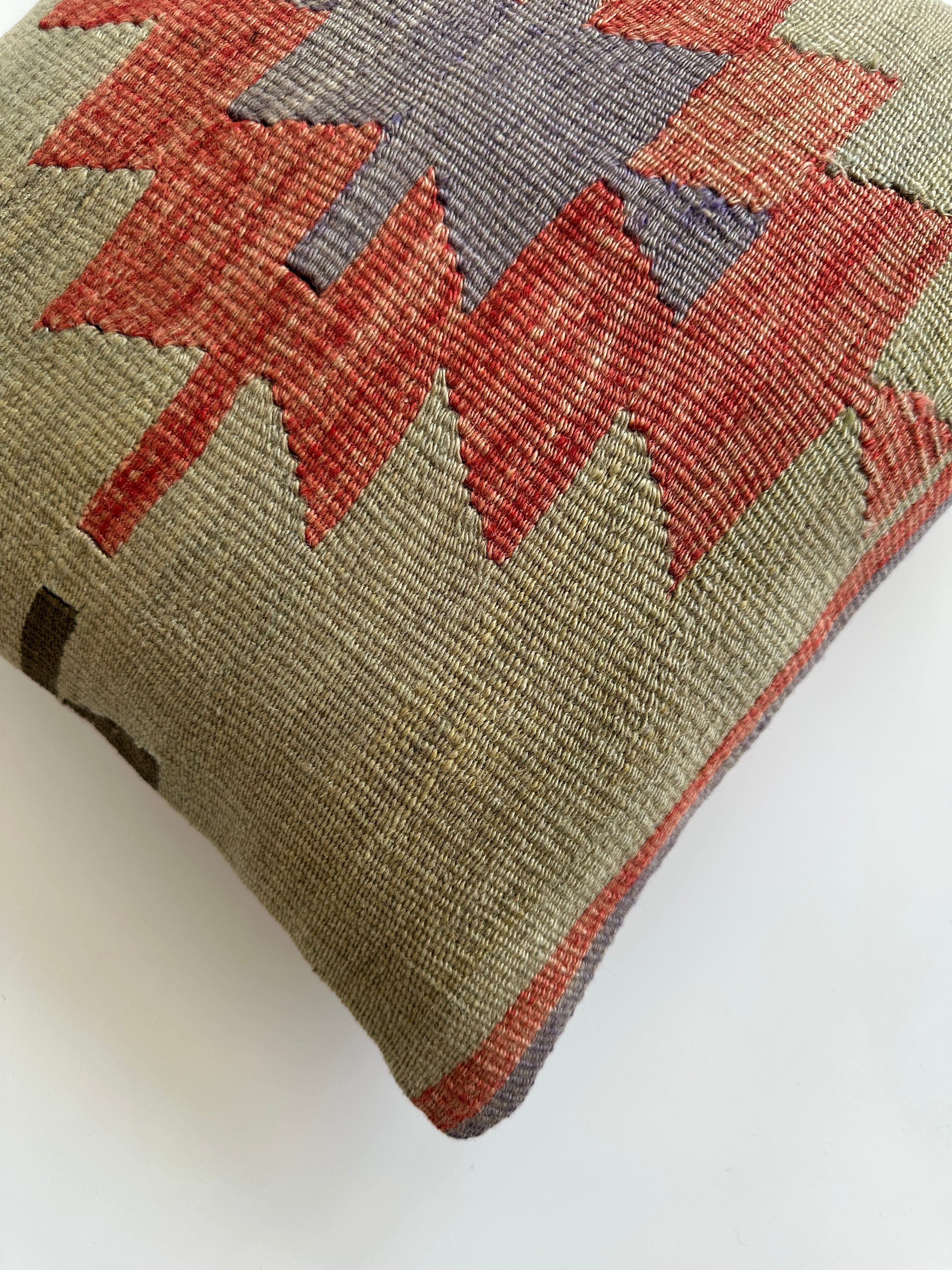 Handmade Turkish Cushion Cover 16''x16'' / 42x40 CM