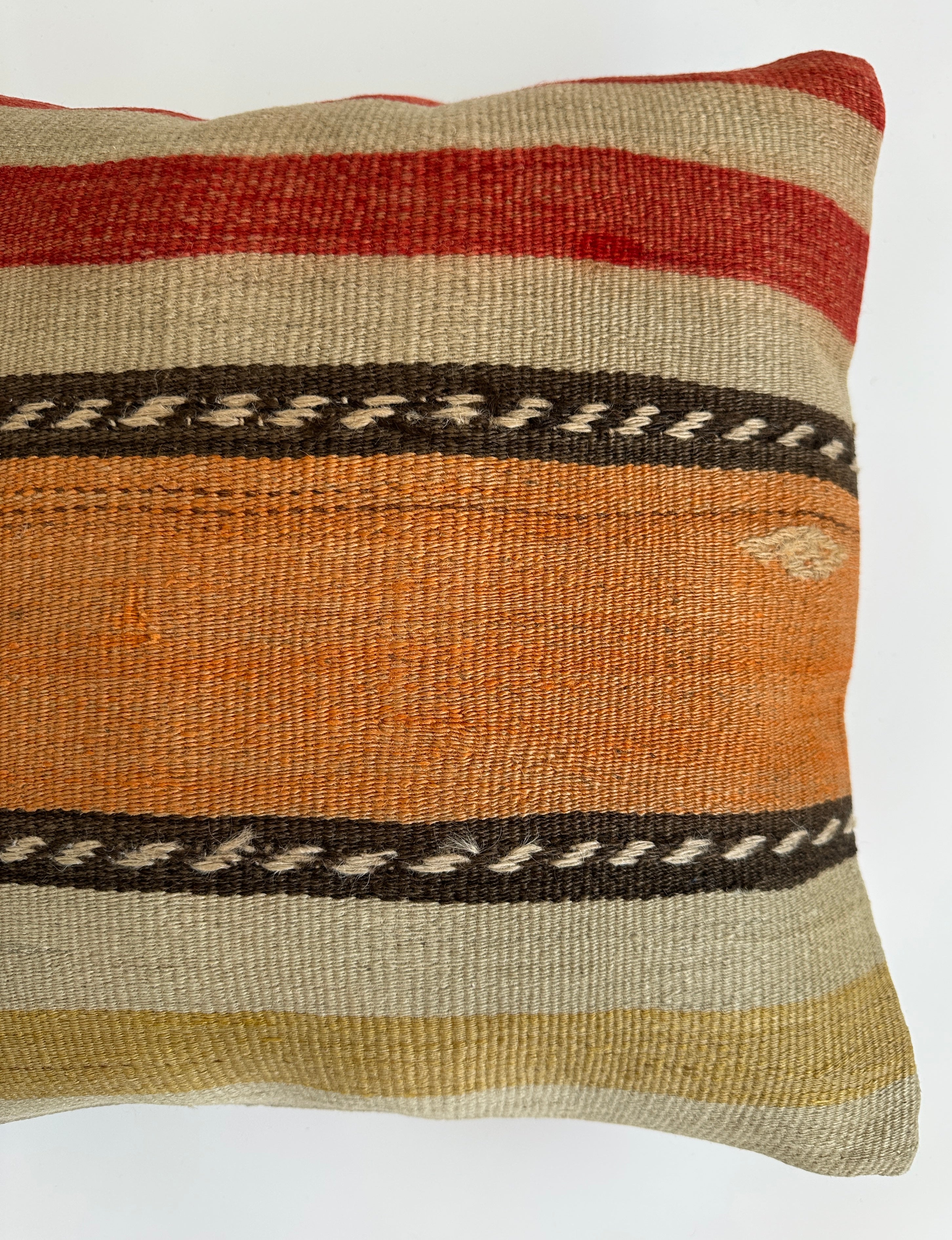 Handmade Multicolour Turkish Cushion Cover 16''x16'' / 39x39 CM