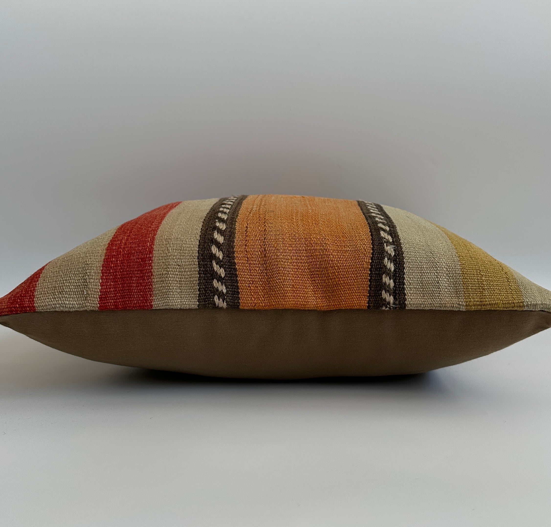 Handmade Multicolour Turkish Cushion Cover 16''x16'' / 39x39 CM