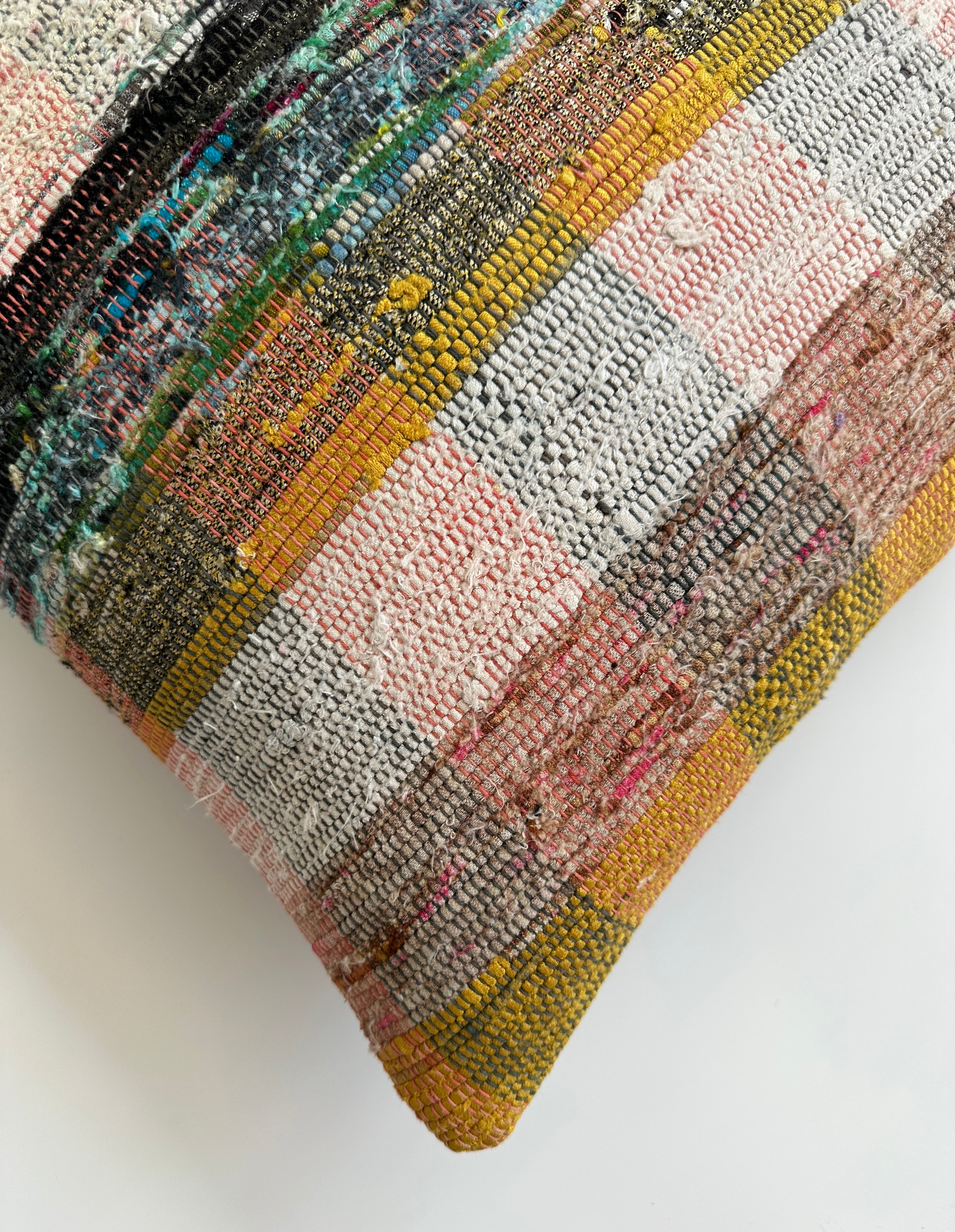 Handmade Multicolour Turkish Cushion Cover 16''x16'' / 40x40 CM