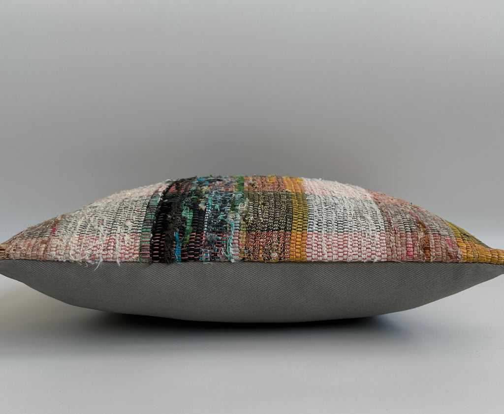 Handmade Multicolour Turkish Cushion Cover 16''x16'' / 40x40 CM