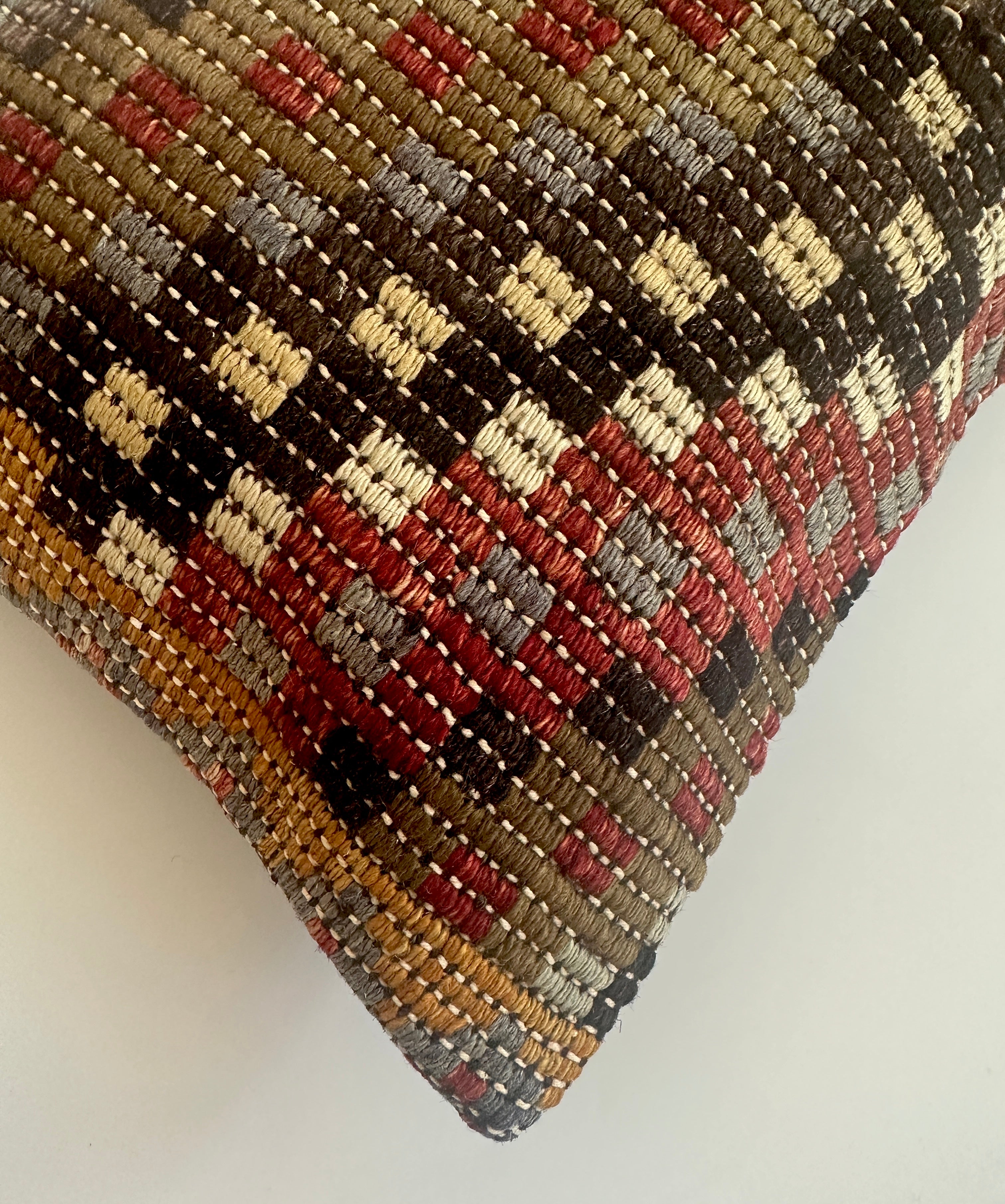 Multicolour Turkish Rug Cushion Cover 24''x16'' / 60x40 CM