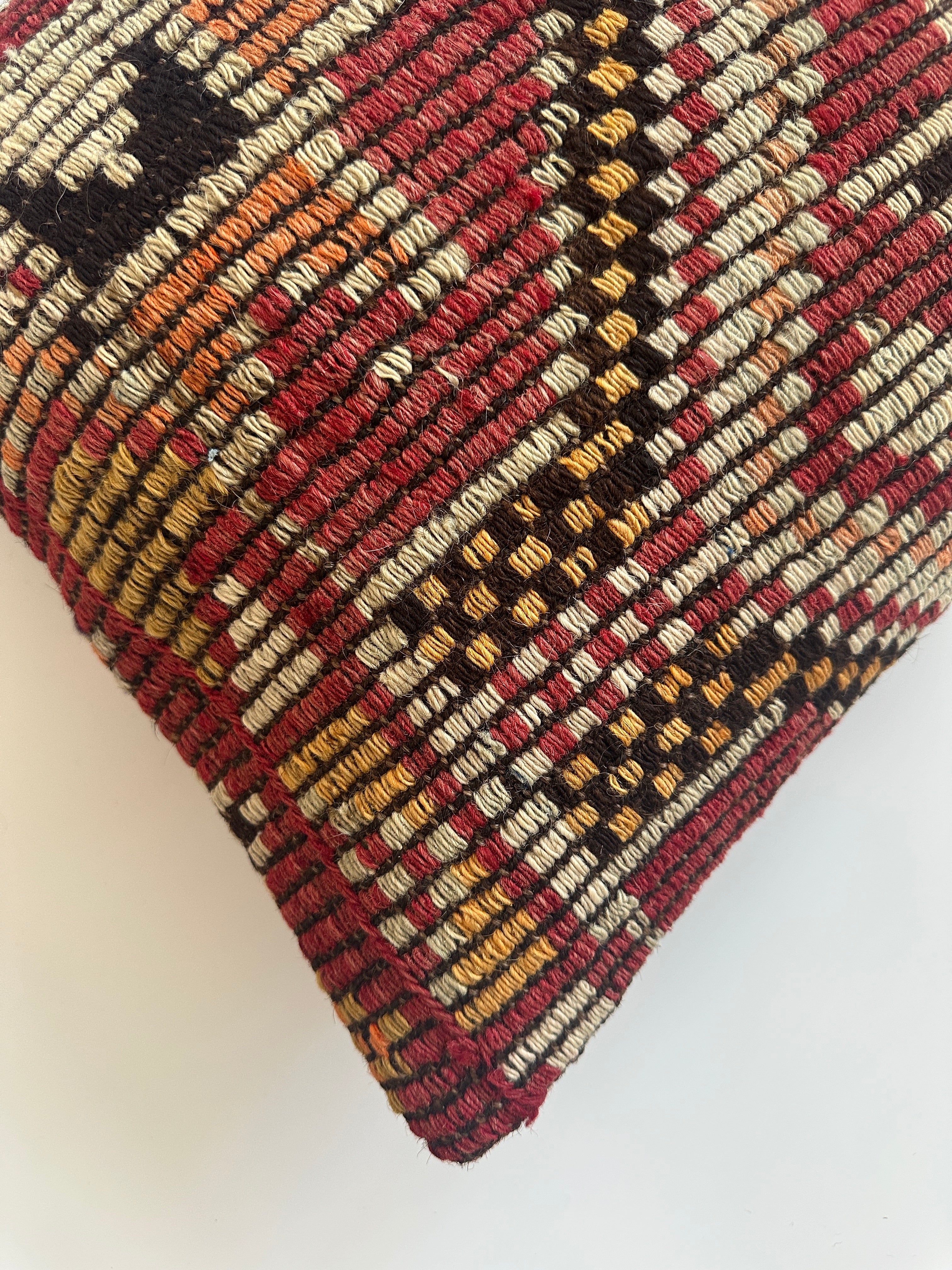 Multicolour Turkish Rug Cushion Cover 24''x16'' / 60x40 CM