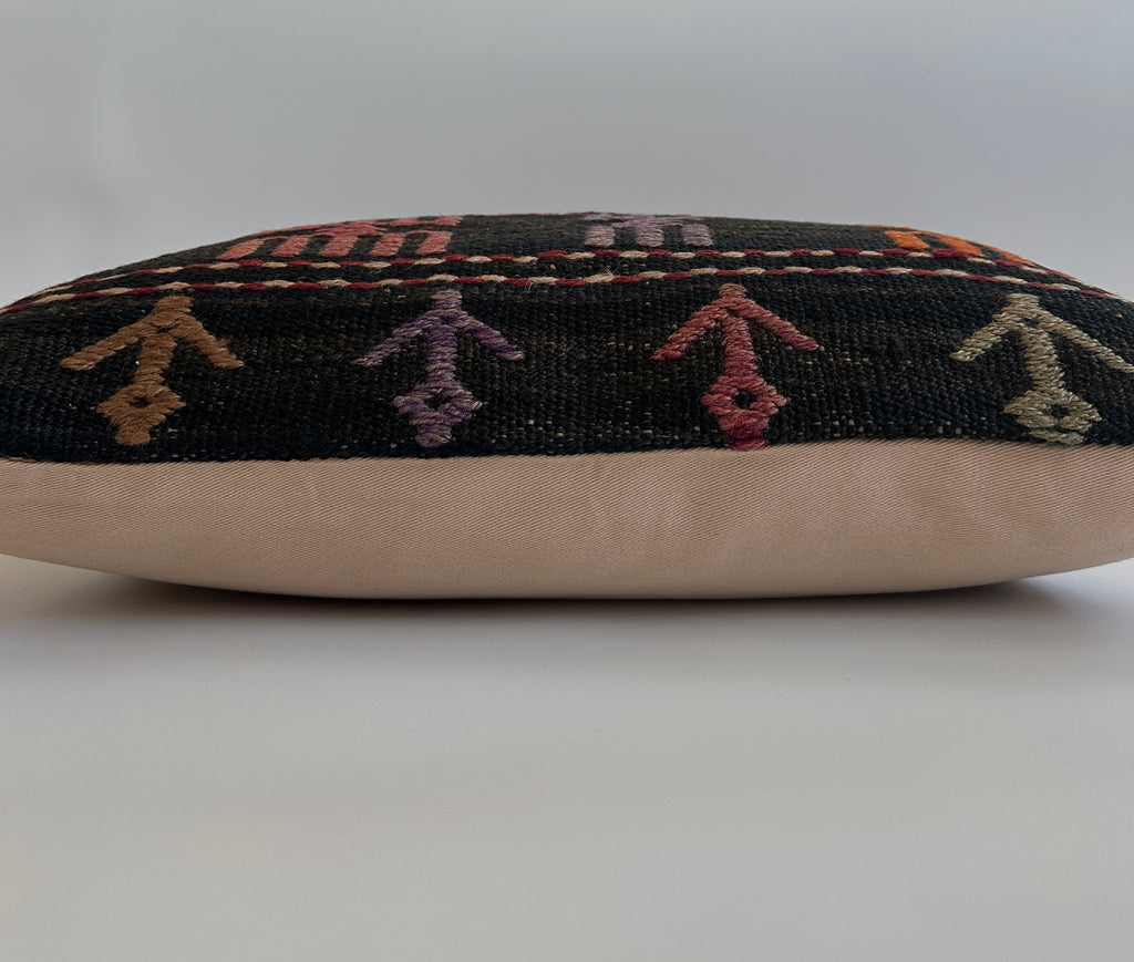 Multicolour Turkish Rug Cushion Cover 24''x16'' / 60x40 CM