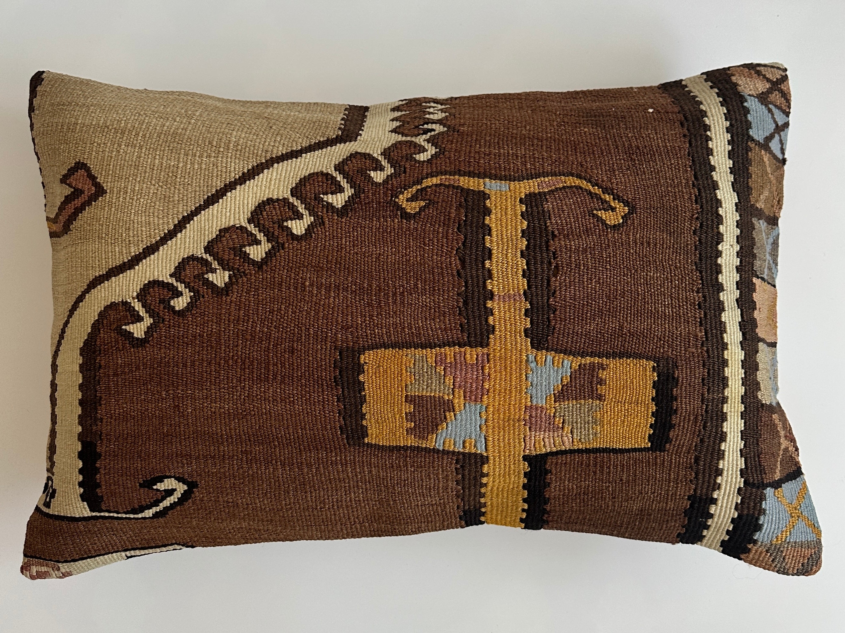 Multicolour Turkish Rug Cushion Cover 24''x16'' / 60x40 CM