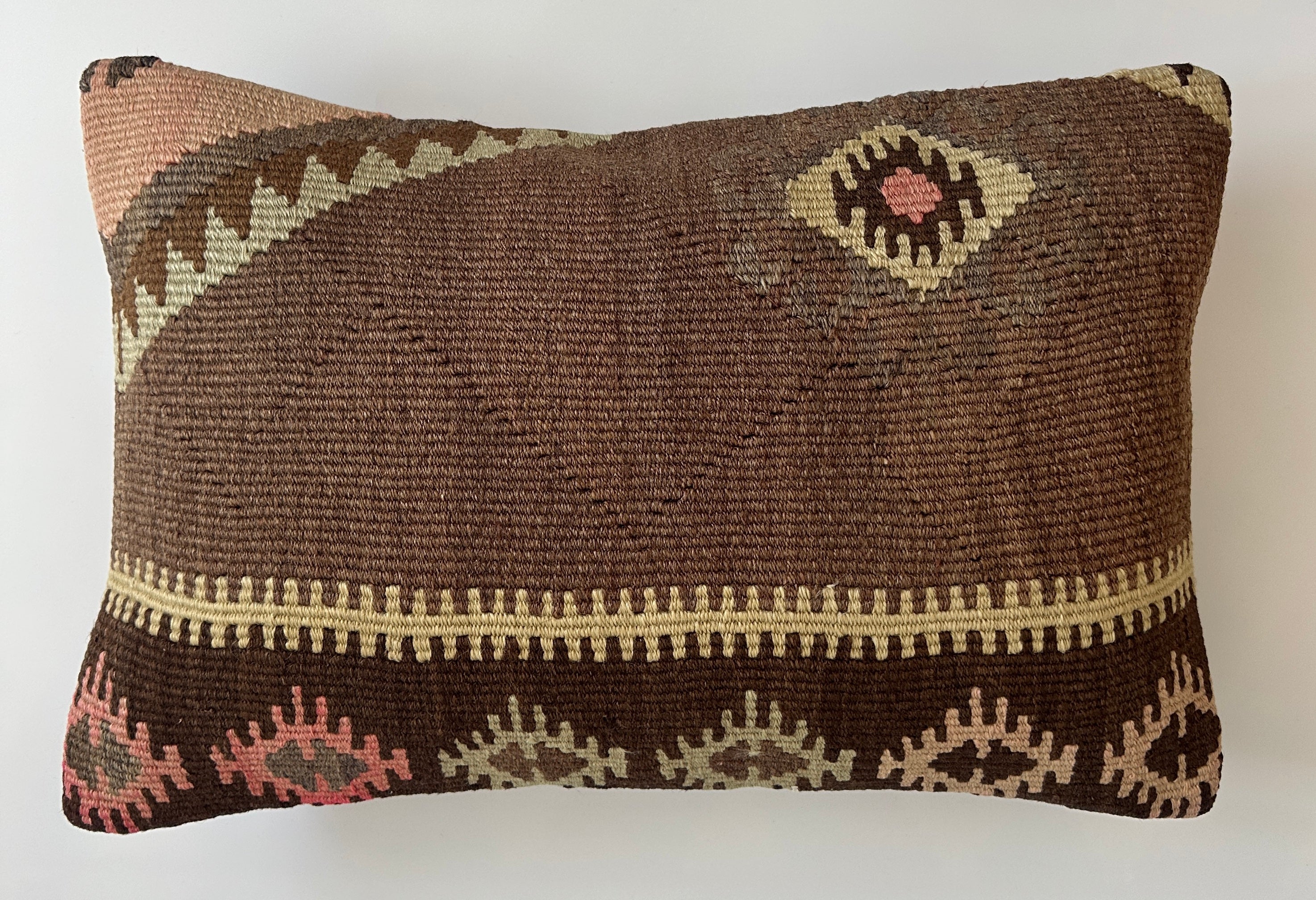 Multicolour Turkish Rug Cushion Cover 24''x16'' / 60x40 CM