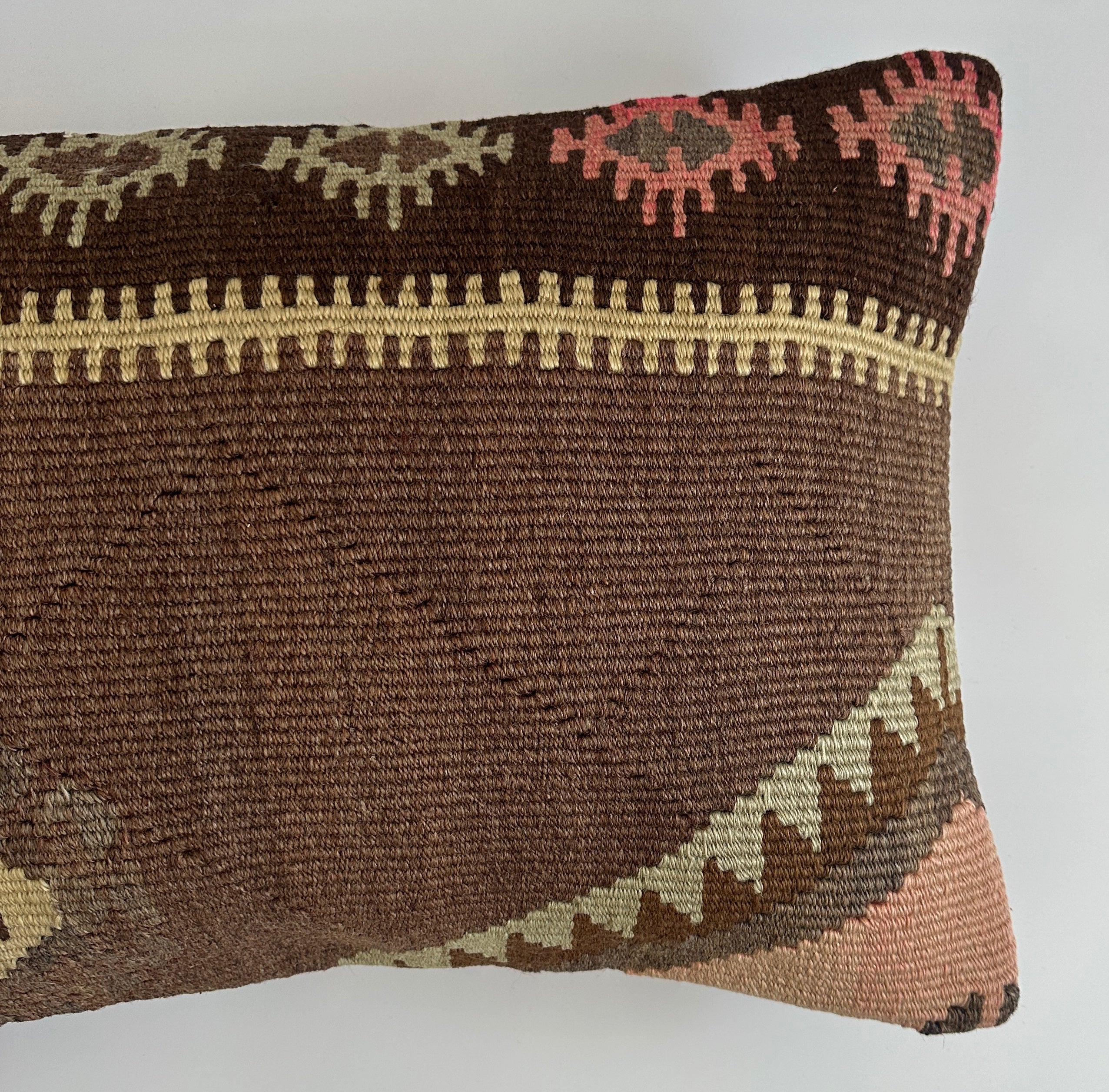 Multicolour Turkish Rug Cushion Cover 24''x16'' / 60x40 CM