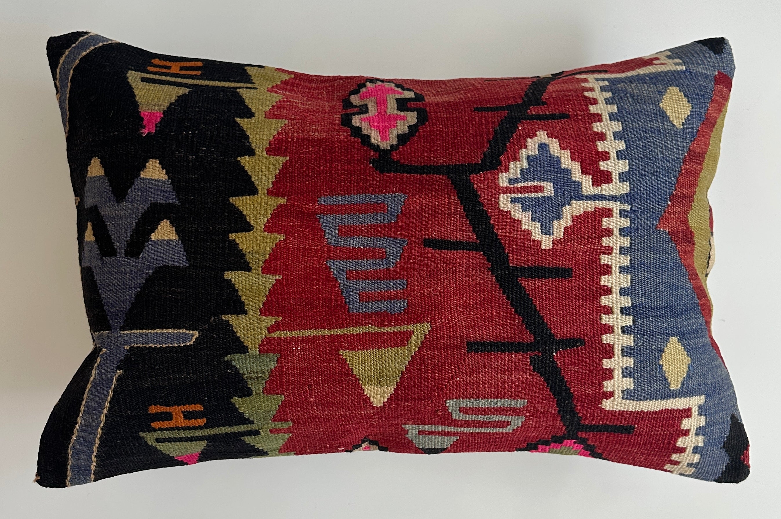 Multicolour Turkish Rug Cushion Cover 24''x16'' / 60x40 CM