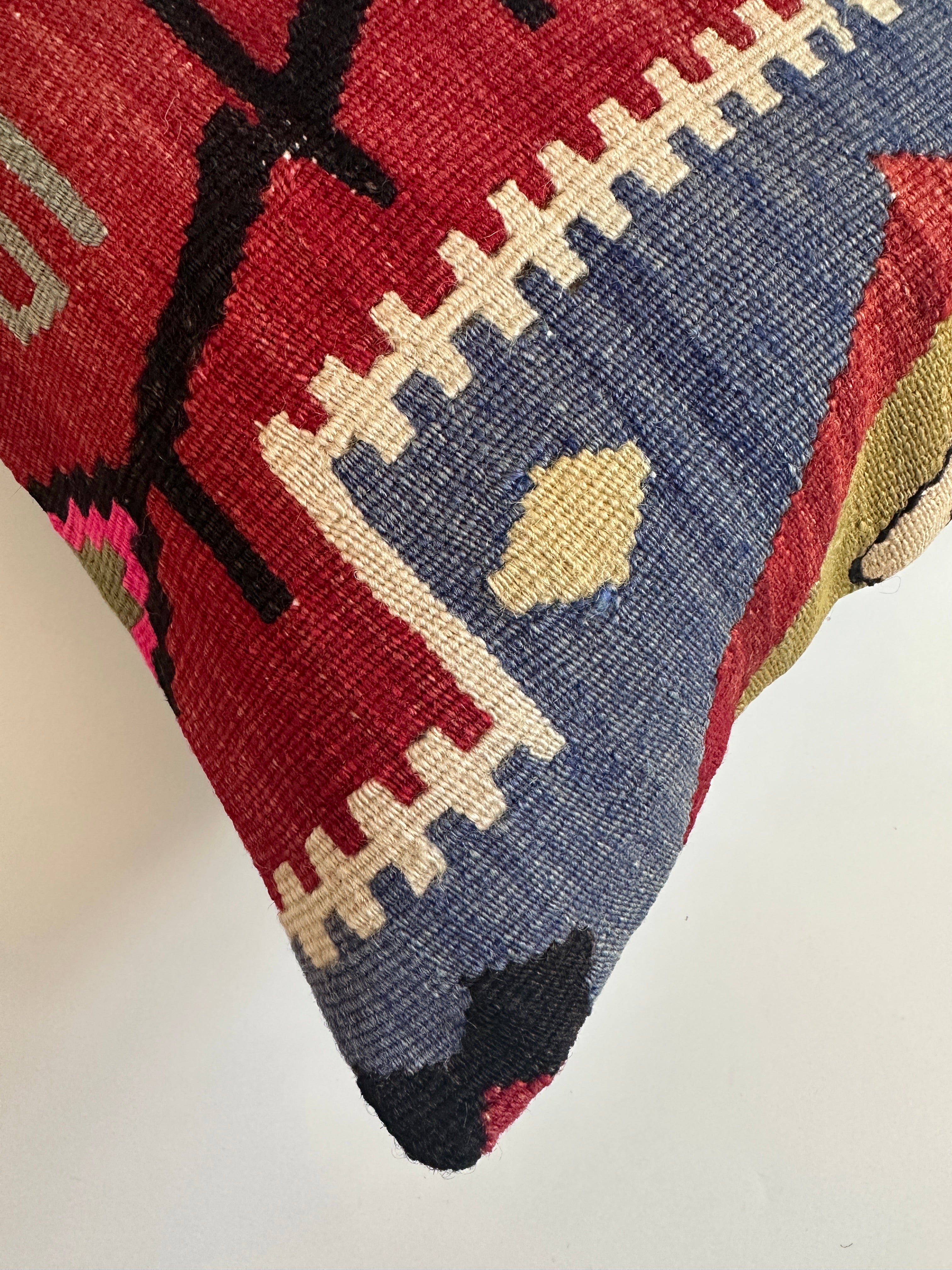 Multicolour Turkish Rug Cushion Cover 24''x16'' / 60x40 CM