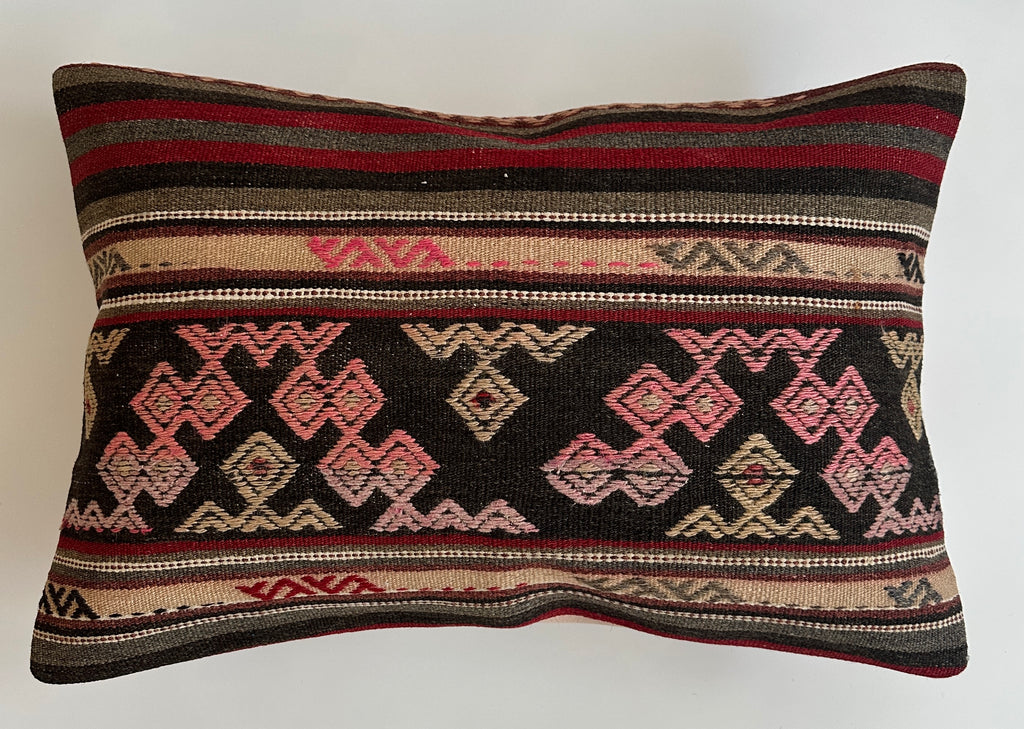 Multicolour Turkish Rug Cushion Cover 24''x16'' / 60x40 CM