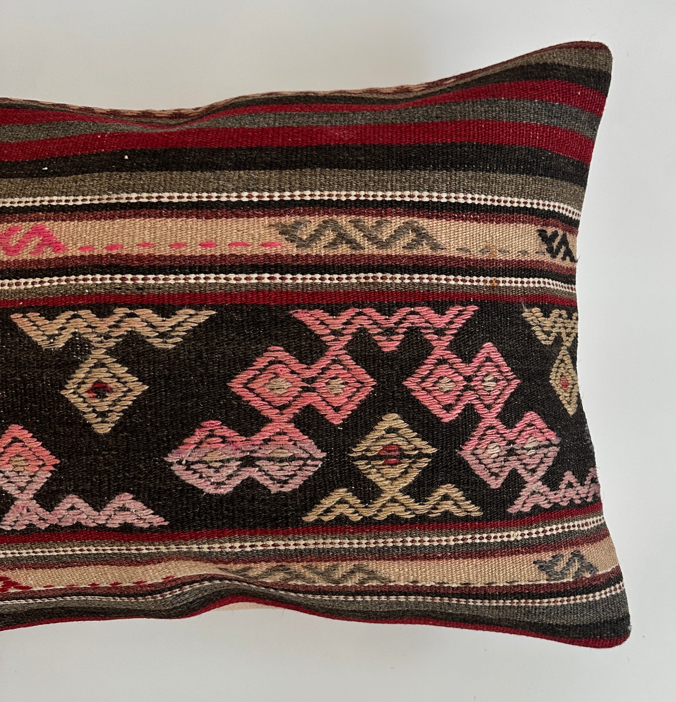 Multicolour Turkish Rug Cushion Cover 24''x16'' / 60x40 CM