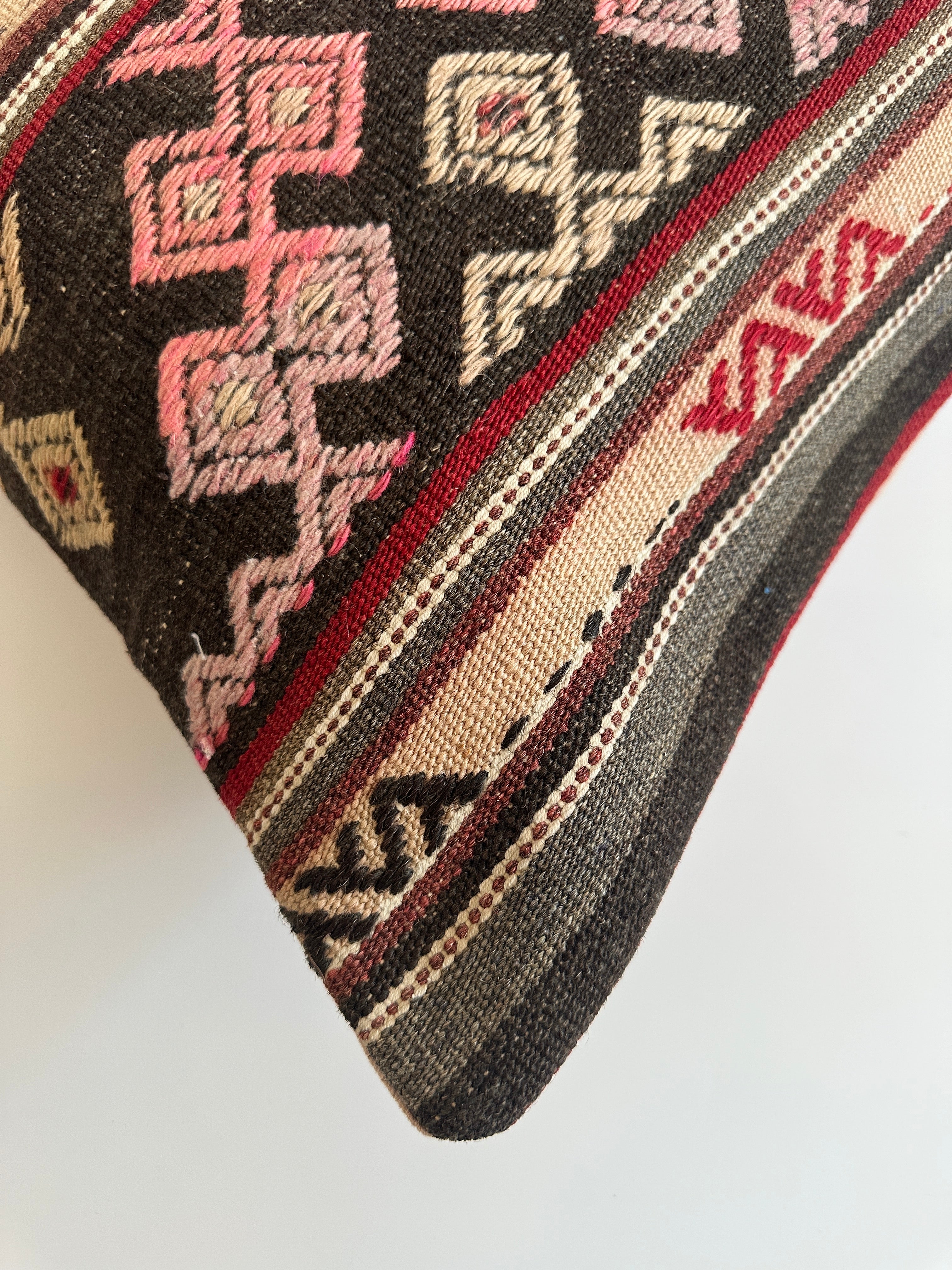 Multicolour Turkish Rug Cushion Cover 24''x16'' / 60x40 CM