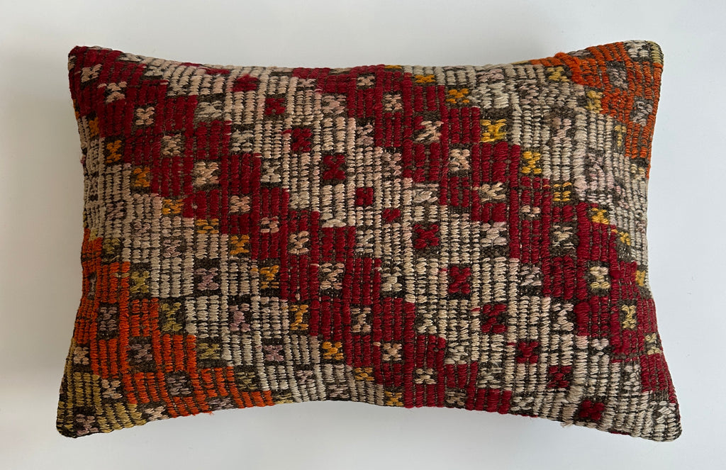Multicolour Turkish Rug Cushion Cover 24''x16'' / 60x40 CM