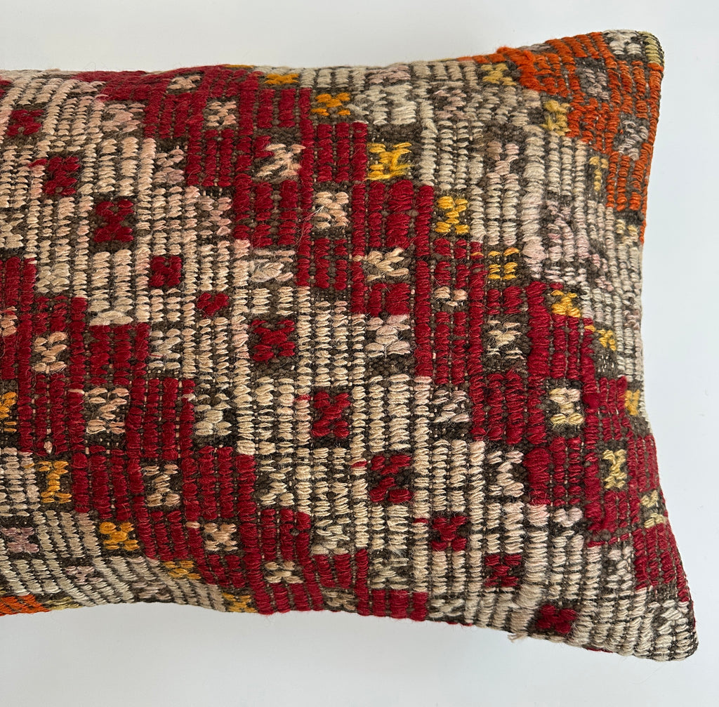 Multicolour Turkish Rug Cushion Cover 24''x16'' / 60x40 CM