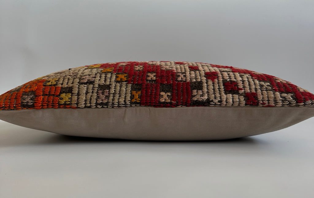 Multicolour Turkish Rug Cushion Cover 24''x16'' / 60x40 CM