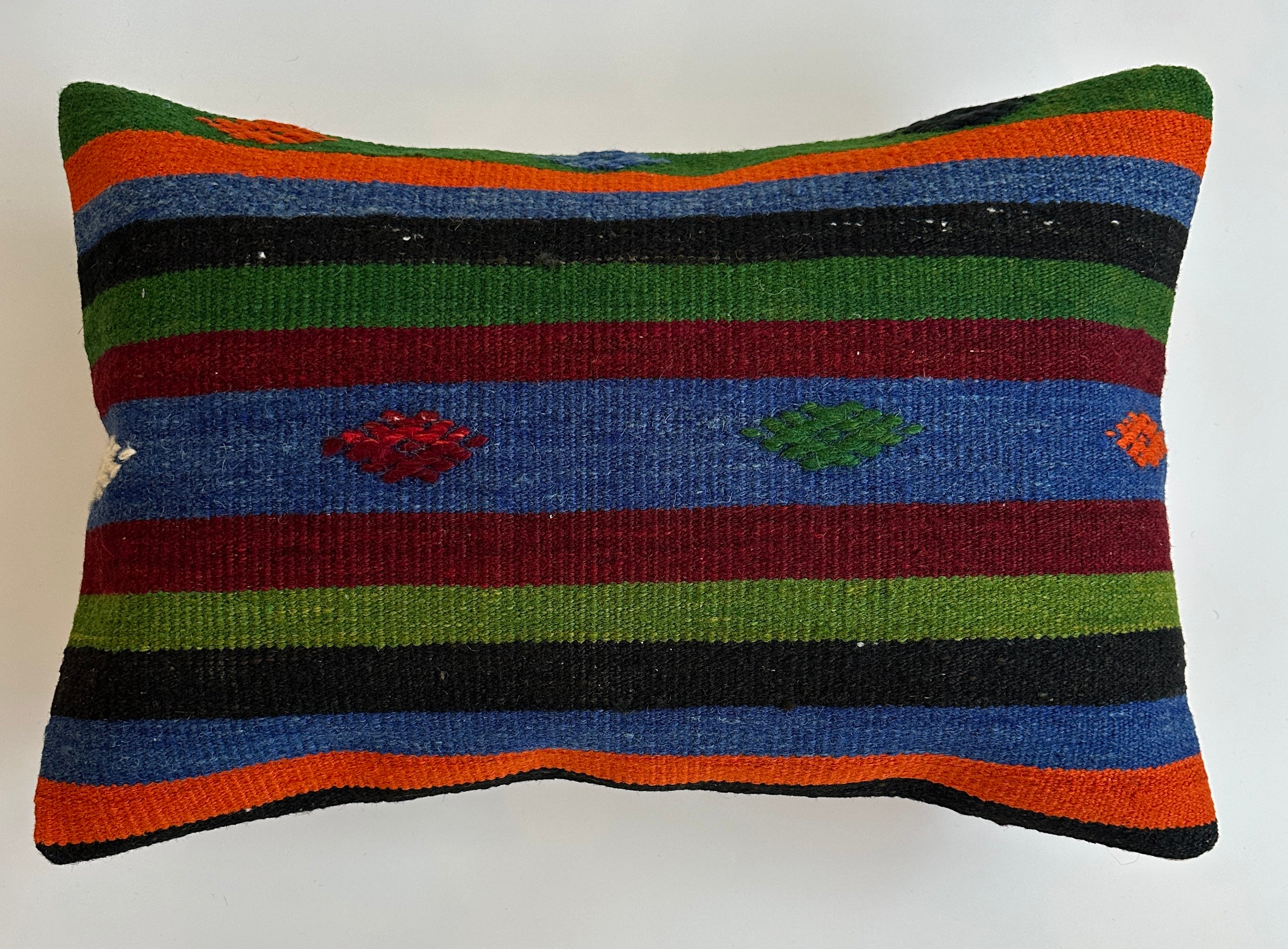 Multicolour Turkish Rug Cushion Cover 24''x16'' / 60x40 CM