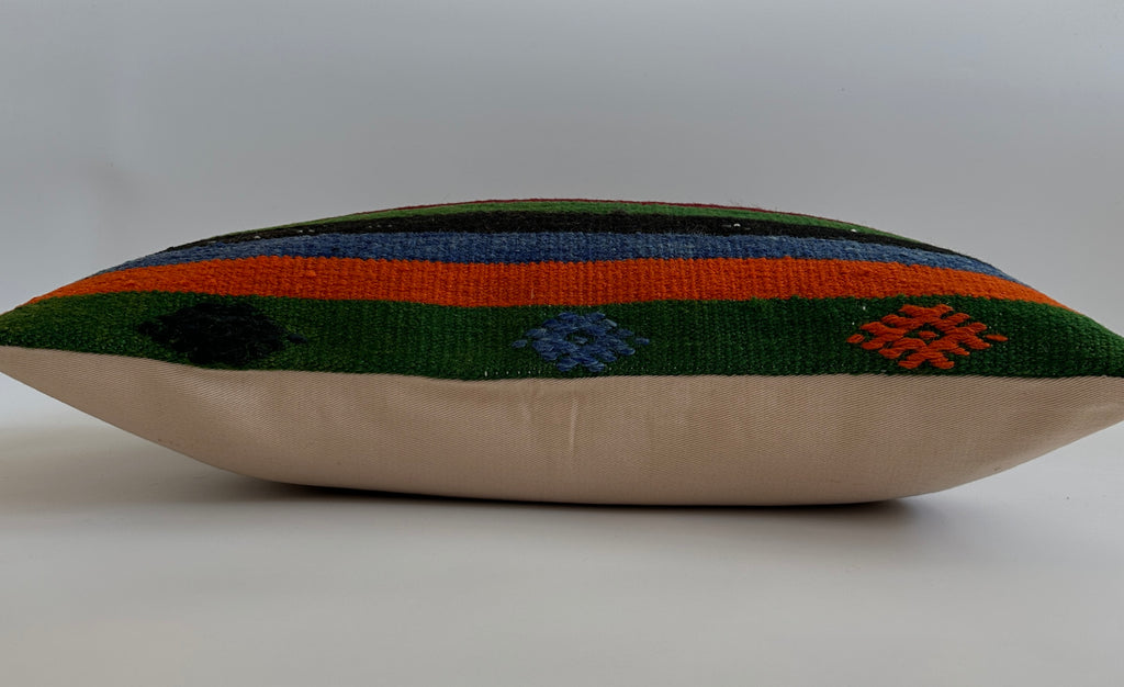 Multicolour Turkish Rug Cushion Cover 24''x16'' / 60x40 CM
