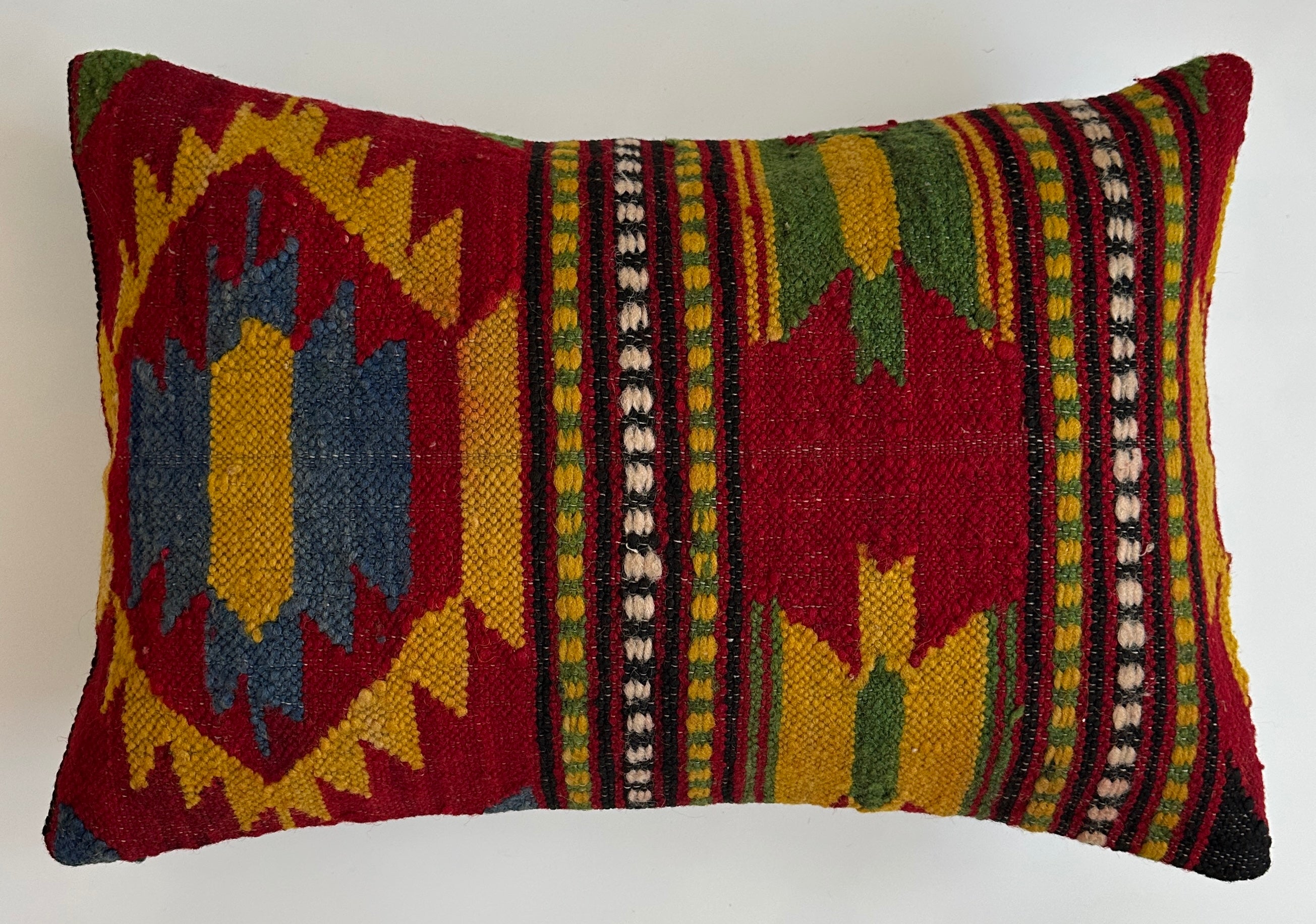 Multicolour Turkish Rug Cushion Cover 24''x16'' / 60x40 CM