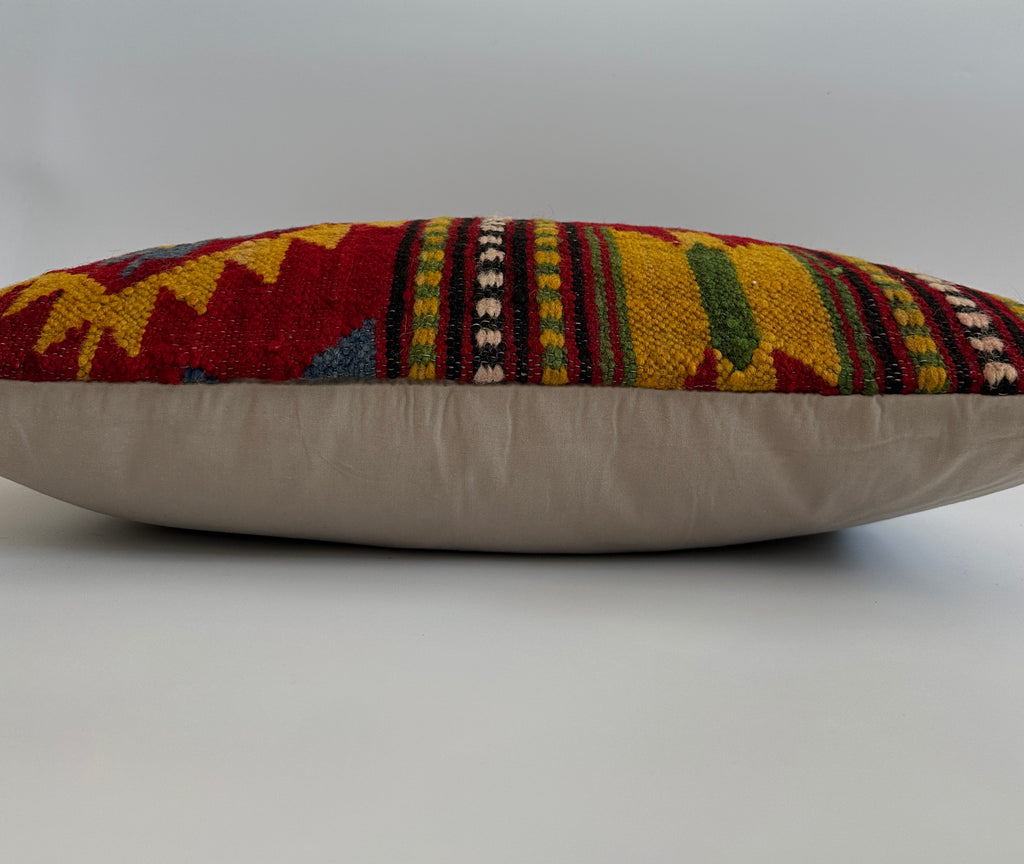 Multicolour Turkish Rug Cushion Cover 24''x16'' / 60x40 CM