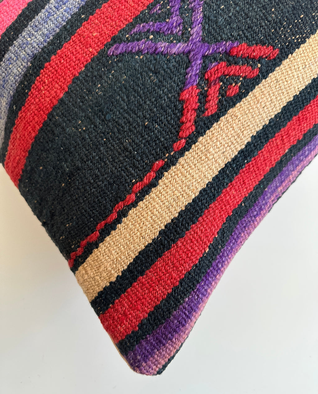 Multicolour Turkish Rug Cushion Cover 24''x16'' / 60x40 CM