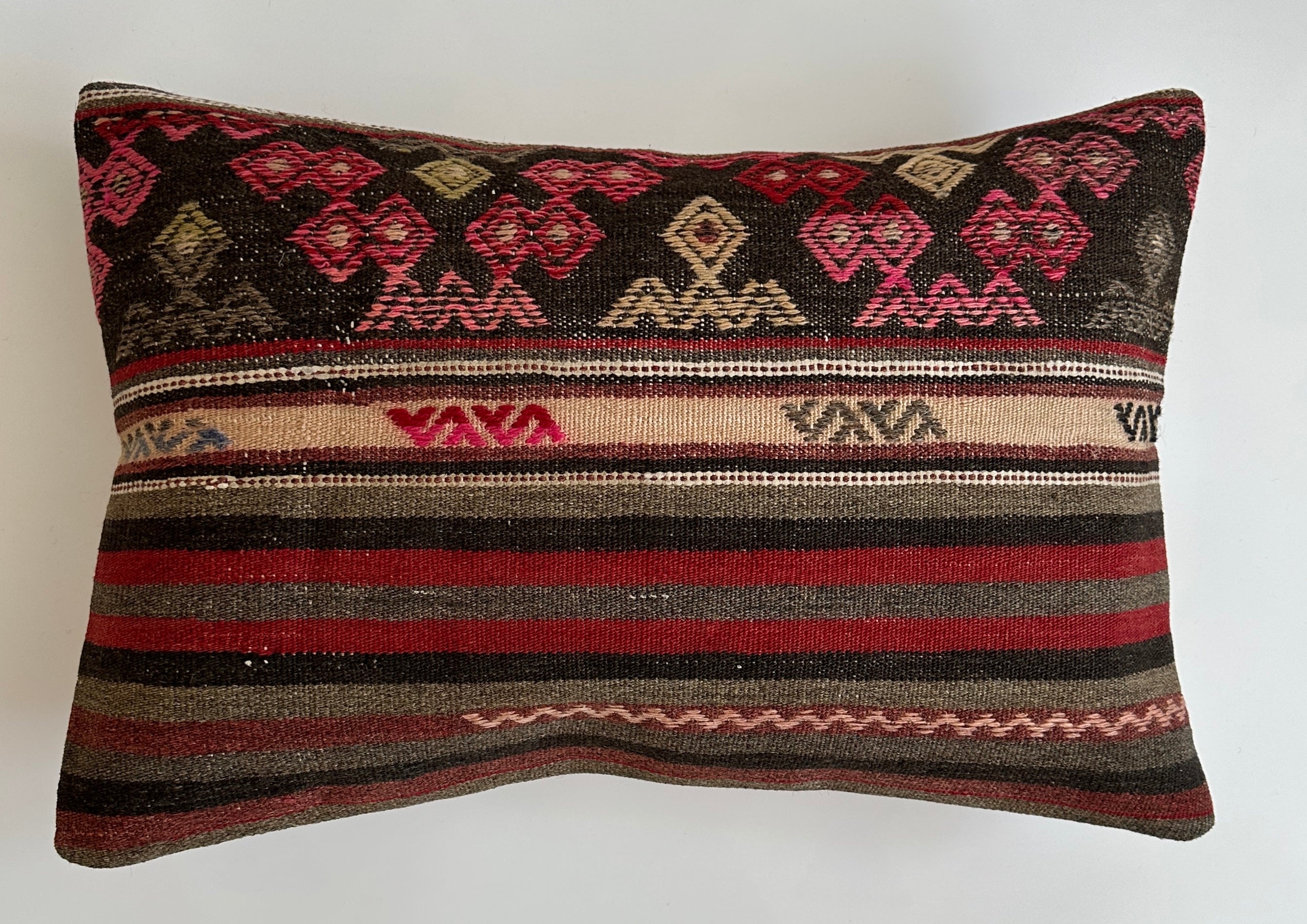 Multicolour Turkish Rug Cushion Cover 24''x16'' / 60x40 CM