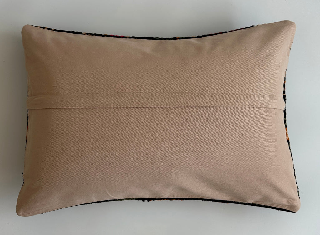 Multicolour Turkish Rug Cushion Cover 24''x16'' / 60x40 CM
