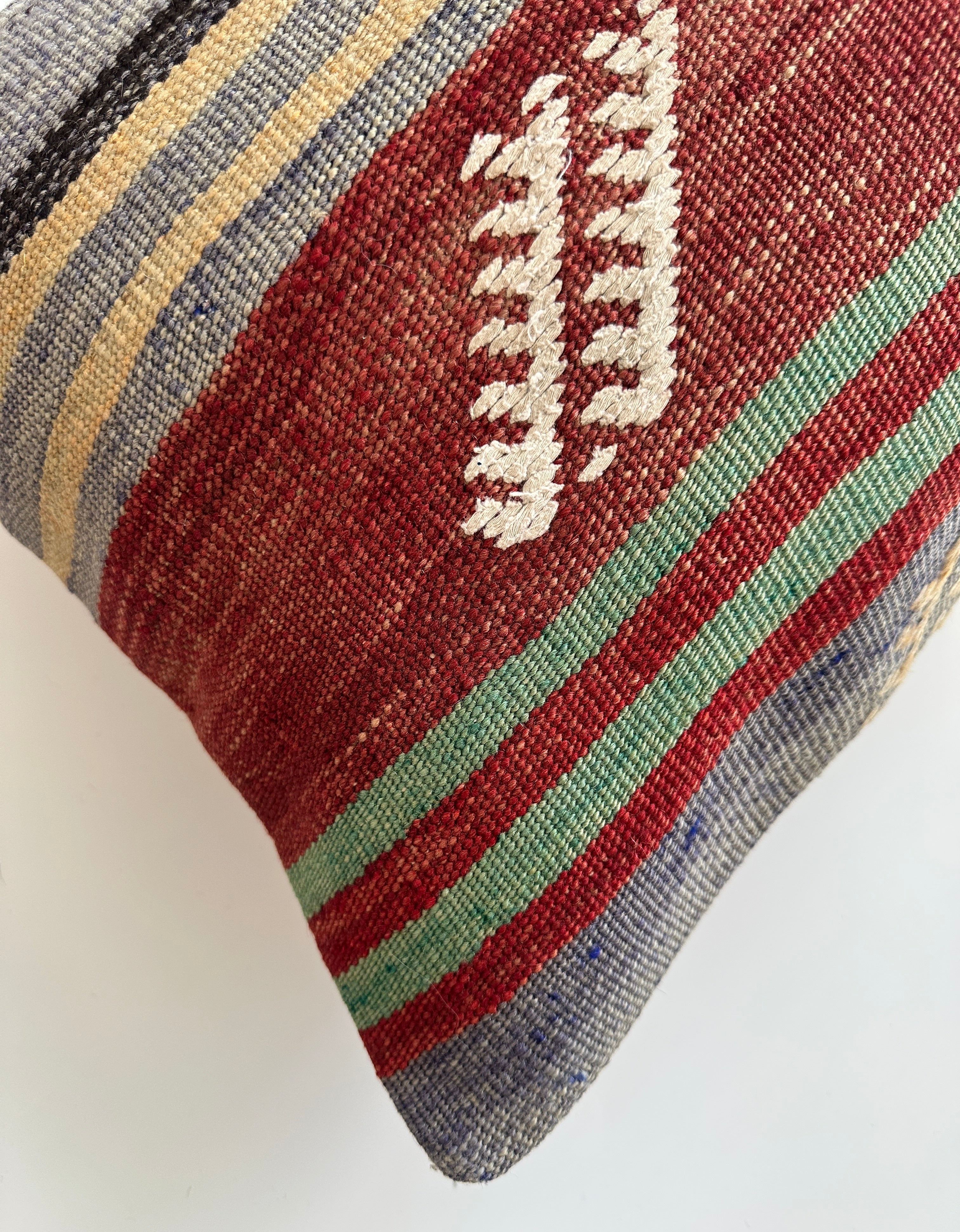 Multicolour Turkish Rug Cushion Cover 24''x16'' / 60x40 CM