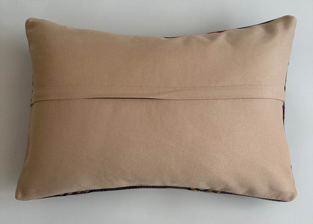 Multicolour Turkish Rug Cushion Cover 24''x16'' / 60x40 CM
